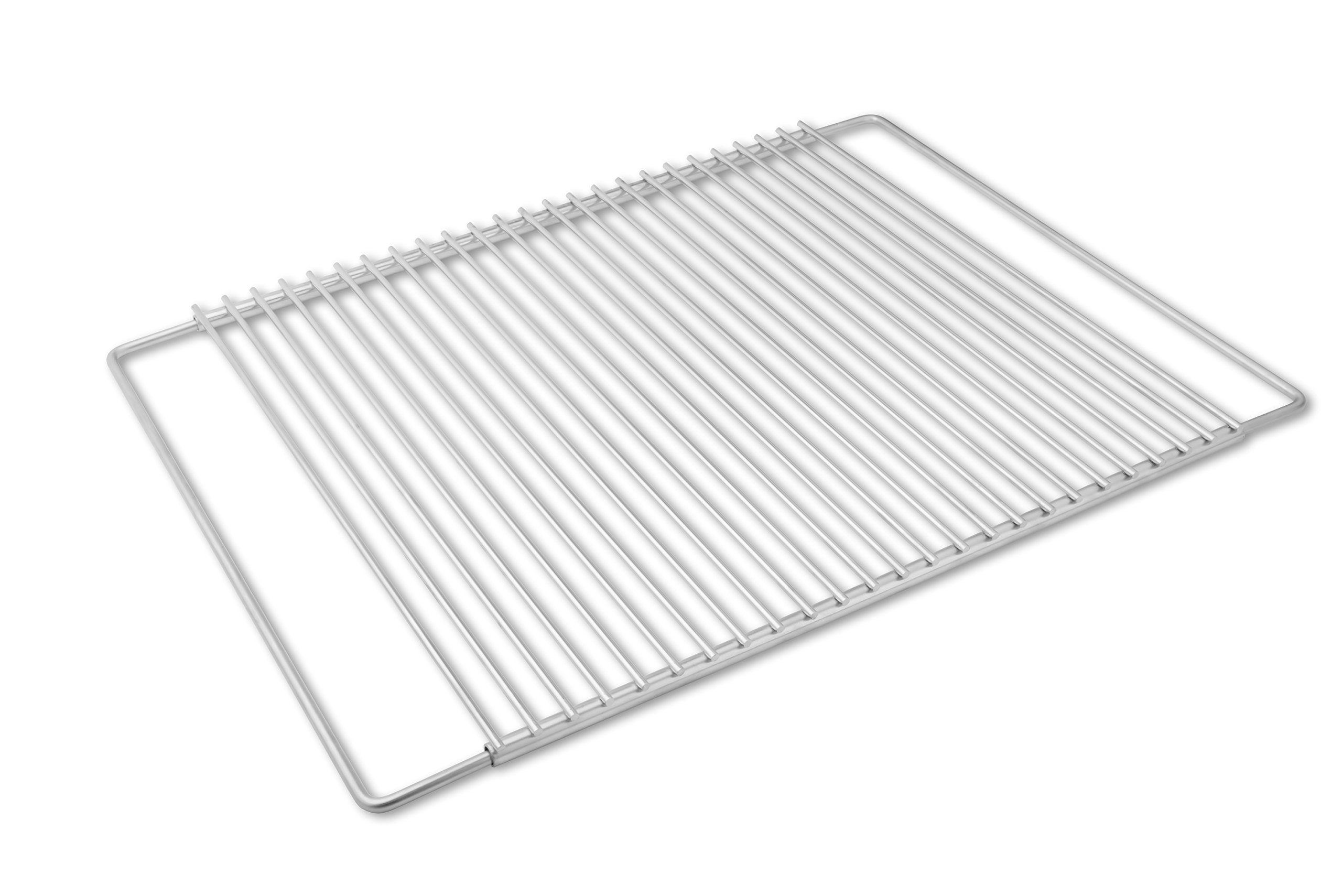 Ruszt do grillowania ze stali nierdzewnej o regulowanej szerokości 50 – 60 x 45 cm, wykonany z europejskiej stali nierdzewnej, regulowany ruszt do grillowania, wysuwany