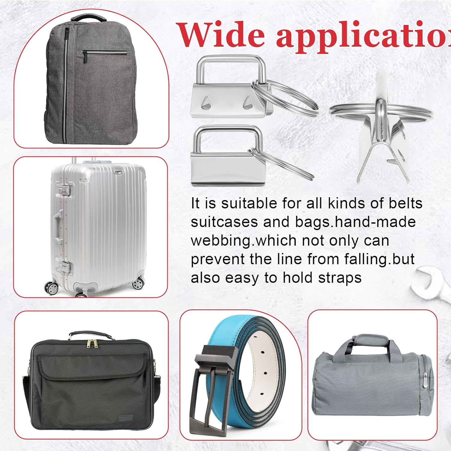 Keychain Hardware Set, 100Pcs Key Fob Hardware 1 Inch with Plier for Keychain And Wristlet Clamp Hardware Supplies
