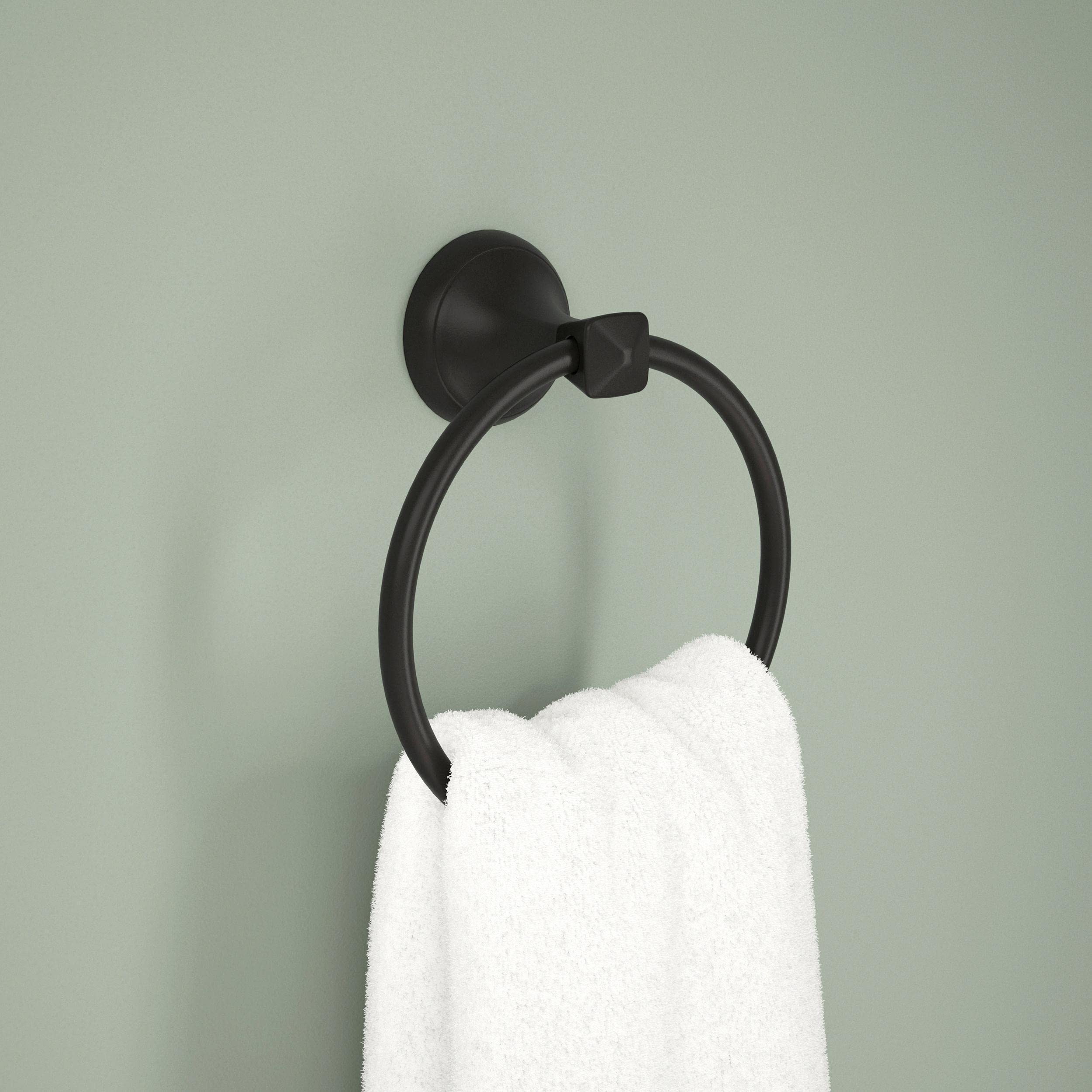 Delta ESA46-MB Esato Towel Ring in Matte Black - Image 2