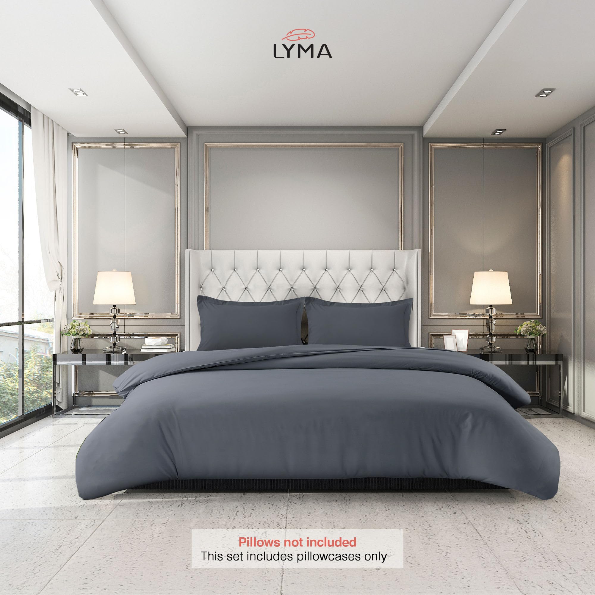 LYMA Pillow Cases Pack of 2 & 4,Ultra Soft Breathable Housewife & Oxford Cover - Image 4
