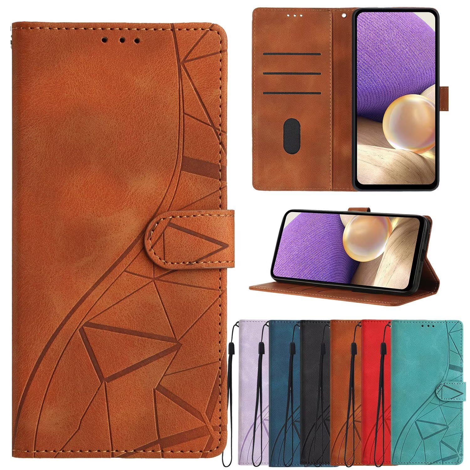 CRAVEN Cover per Motorola Moto G23 Custodia, 3D in Farfalla Rilievo Pelle Portafoglio Case con Porta Carte, Magnetica Caso con Funzione Stand. Oro Rosa