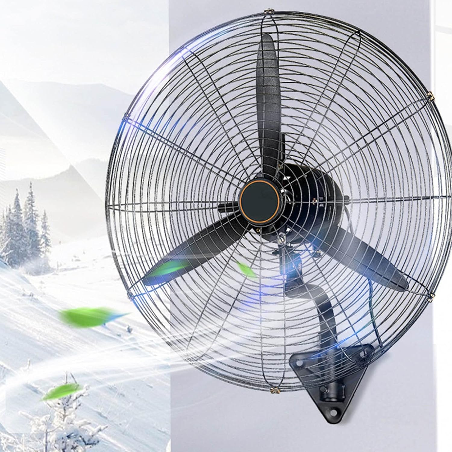 HSPLXYT Wall Mount Fan Oscillating,3 Speed settings Quiet Motor Easy
