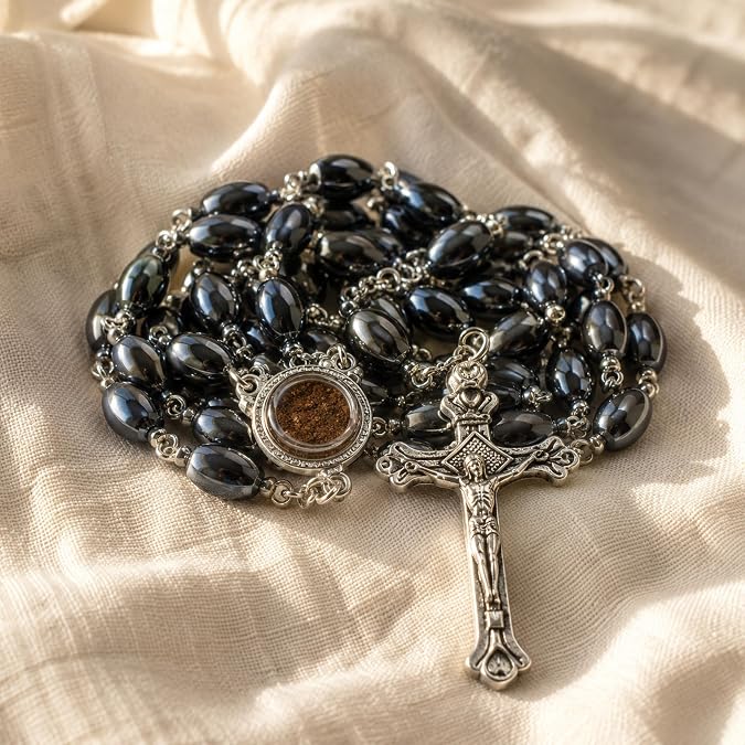 Zuluf Jerusalem Catholic Prayer Rosary Hand Made from The Holy Land Israel