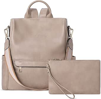 CLUCI Womens Backpack Purse Leather Anti-theft Large Fashion Designer Travel Bag Ladies Shoulder Bags