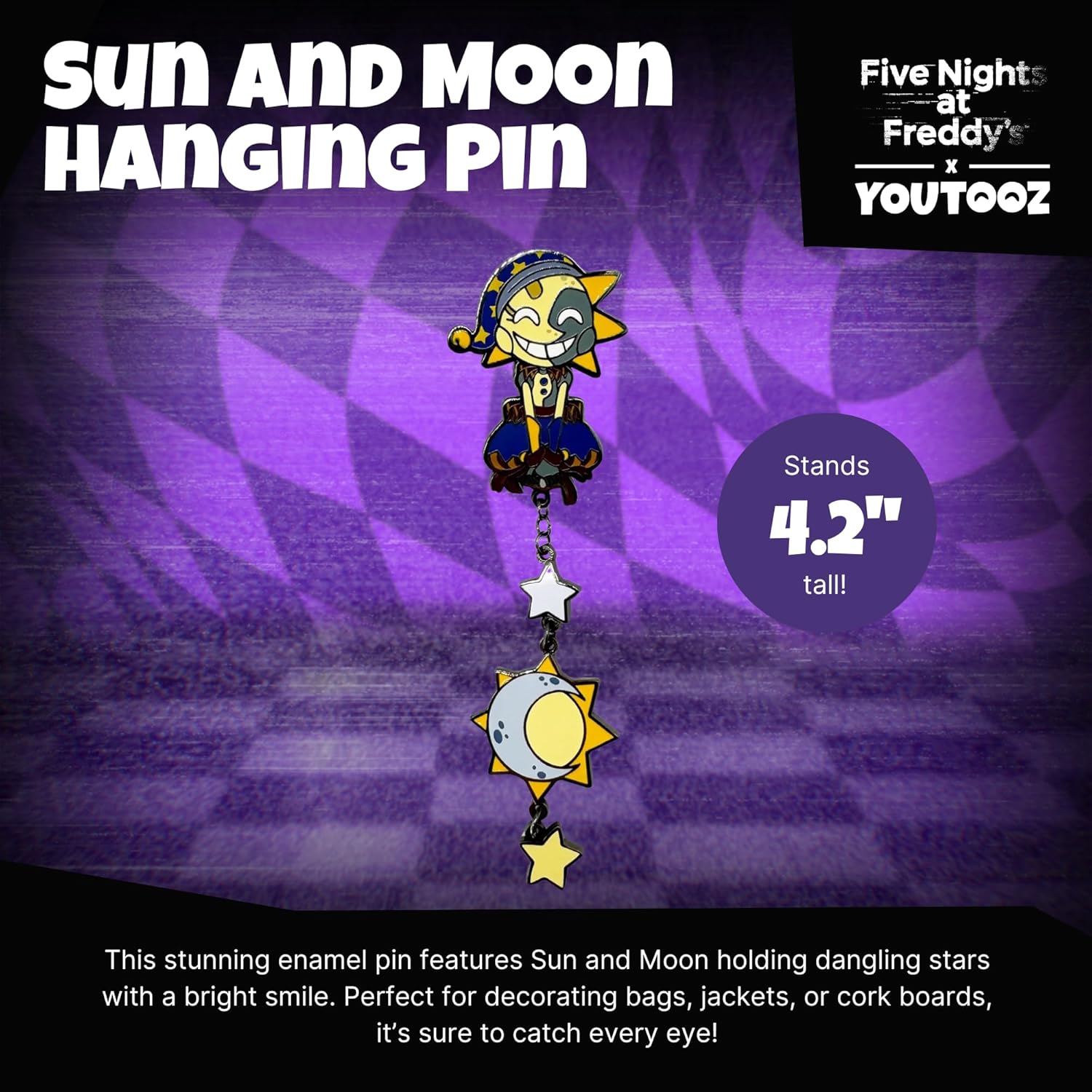 Youtooz Sun and Moon Hanging Pin - Official Licensed, Includes Pin by Youtooz Five Nights at Freddy's Collection