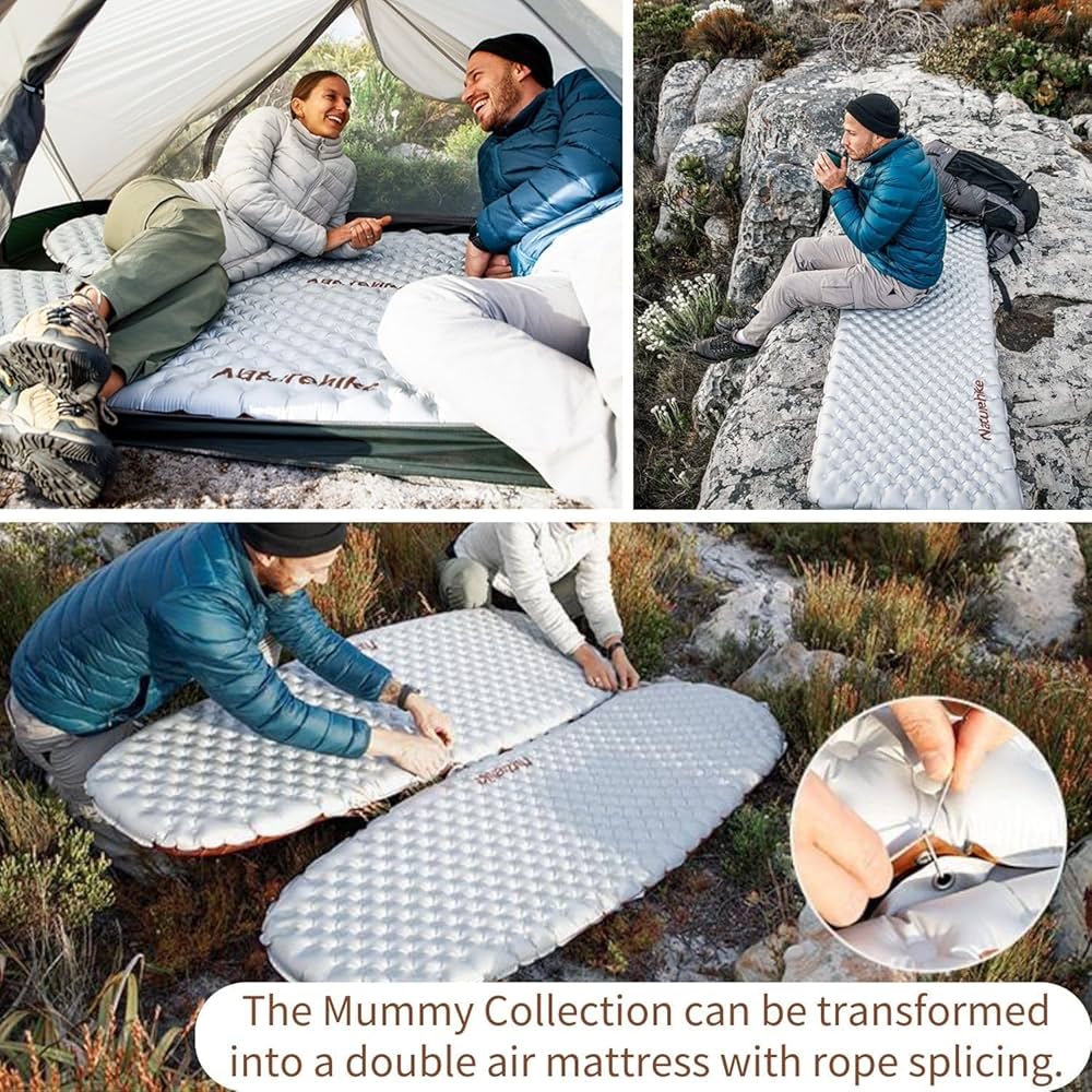 アウトドア寝具 Naturehike ULTRA LIGHT INFLATABLE PAD Naturehike Ultralight Inflatable Sleeping Pad -R-Value 5.8