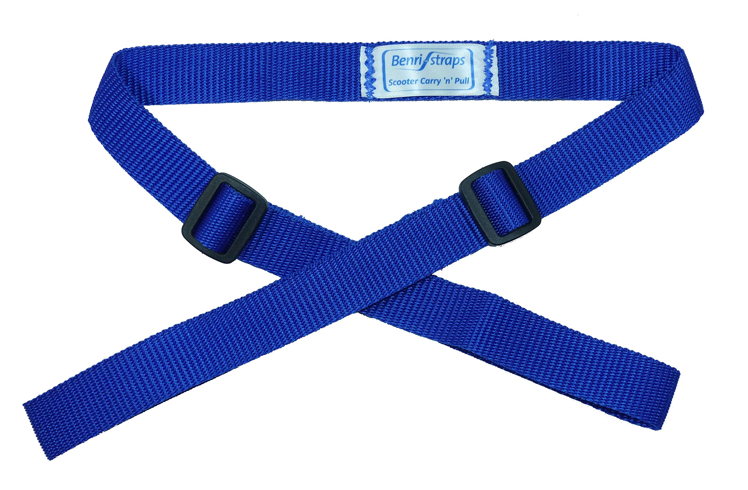 Benristraps Child Scooter Carry and Pull Strap in a (blue)