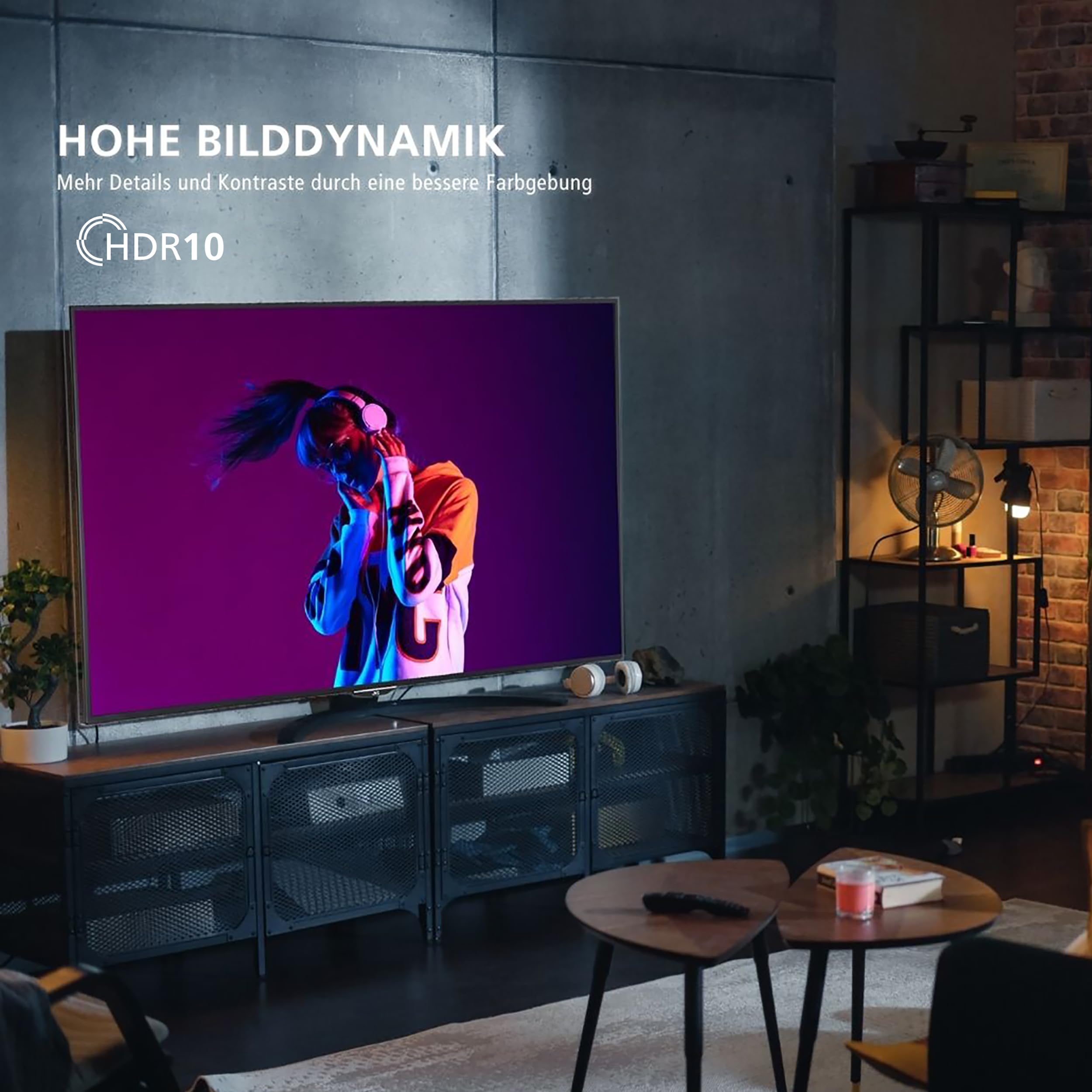 JVC Fernseher 32 Zoll Smart TV Powered by TiVo HD-Ready Fernseher, HDR TV mit Triple-Tuner, LED TV LT-32VH7555