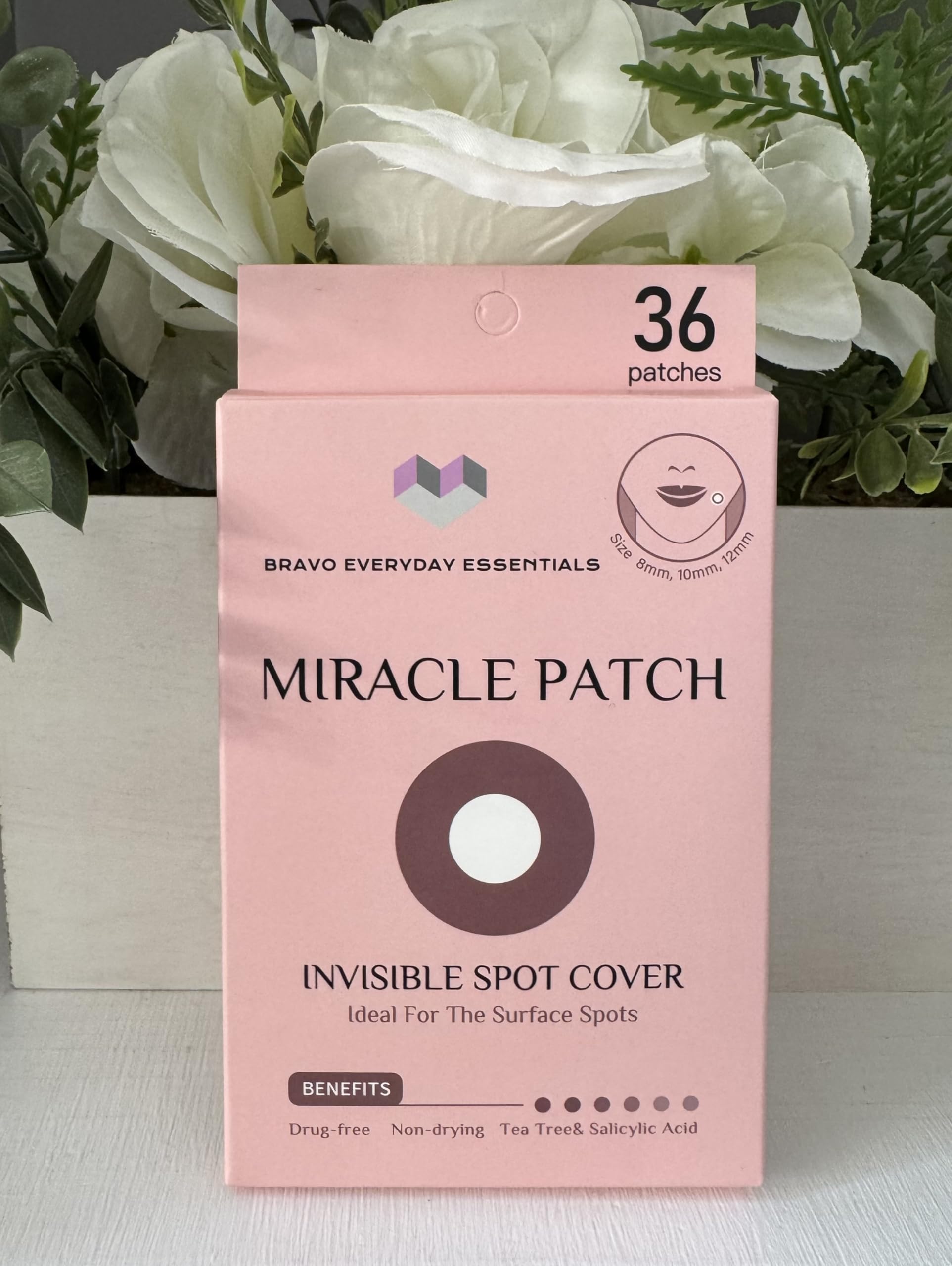 Pimple Patch, 36 Invisible Spot Covers with Tea Tree & Salicylic Acid, Drug-free, Non-drying