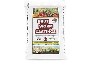 Brut Organic Worm Castings – Revitalize Your Garden with Nature's Elixir for...