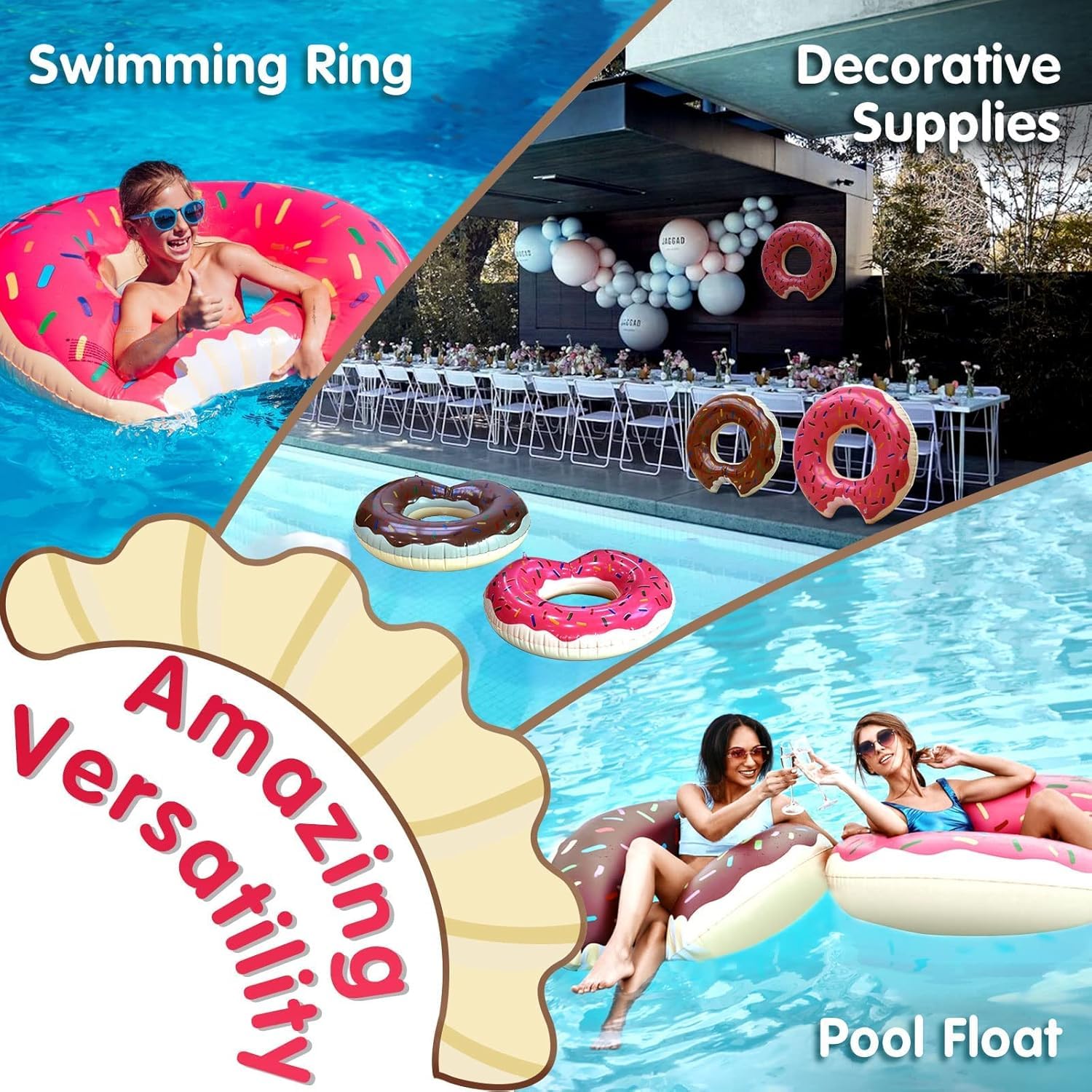 Intex 56265 Ciambella Materassino Gonfiabile Per Piscina Donut Tube