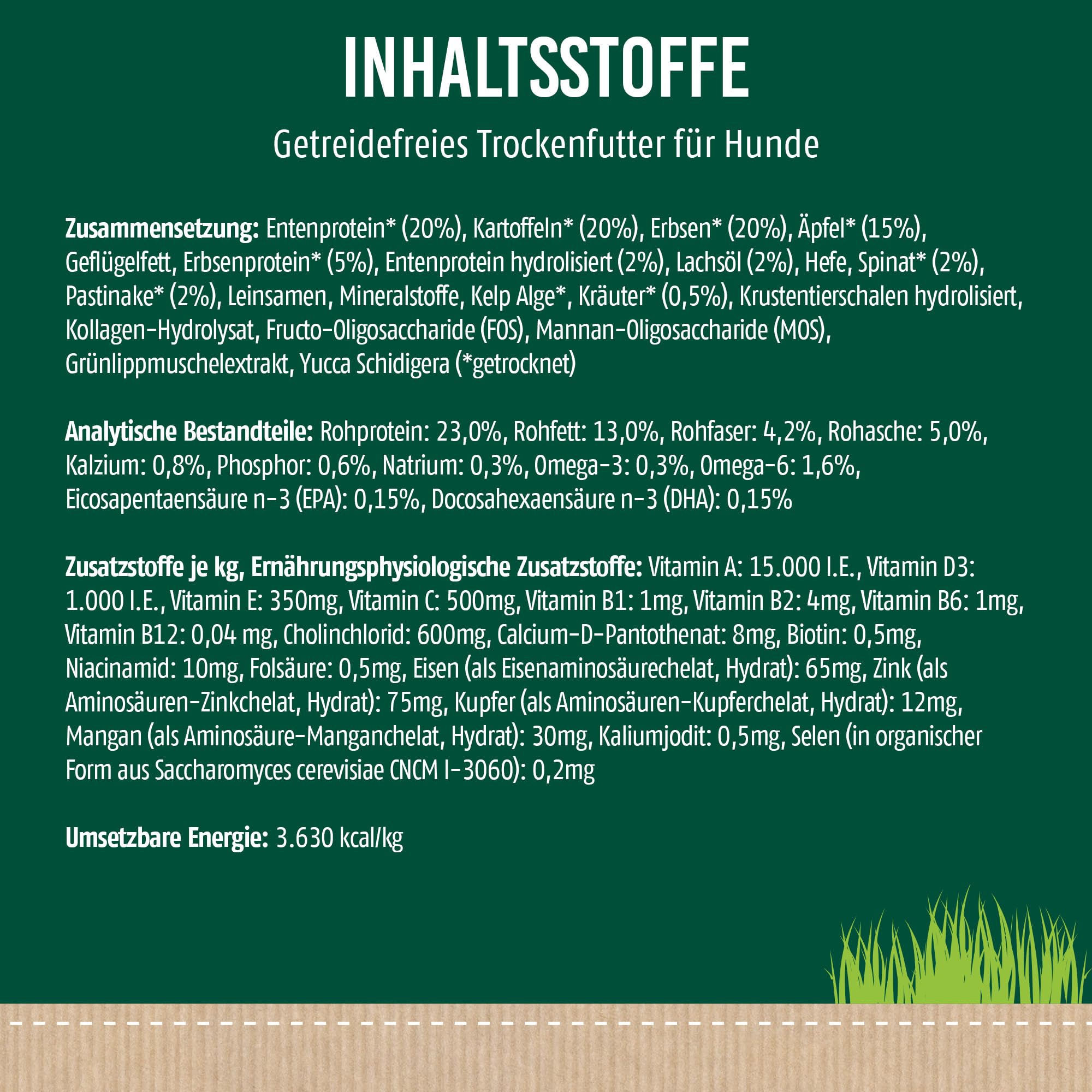 Christopherus Getreidefrei Ente + Kartoffel 12 kg (UMPACKGROSSE 1),