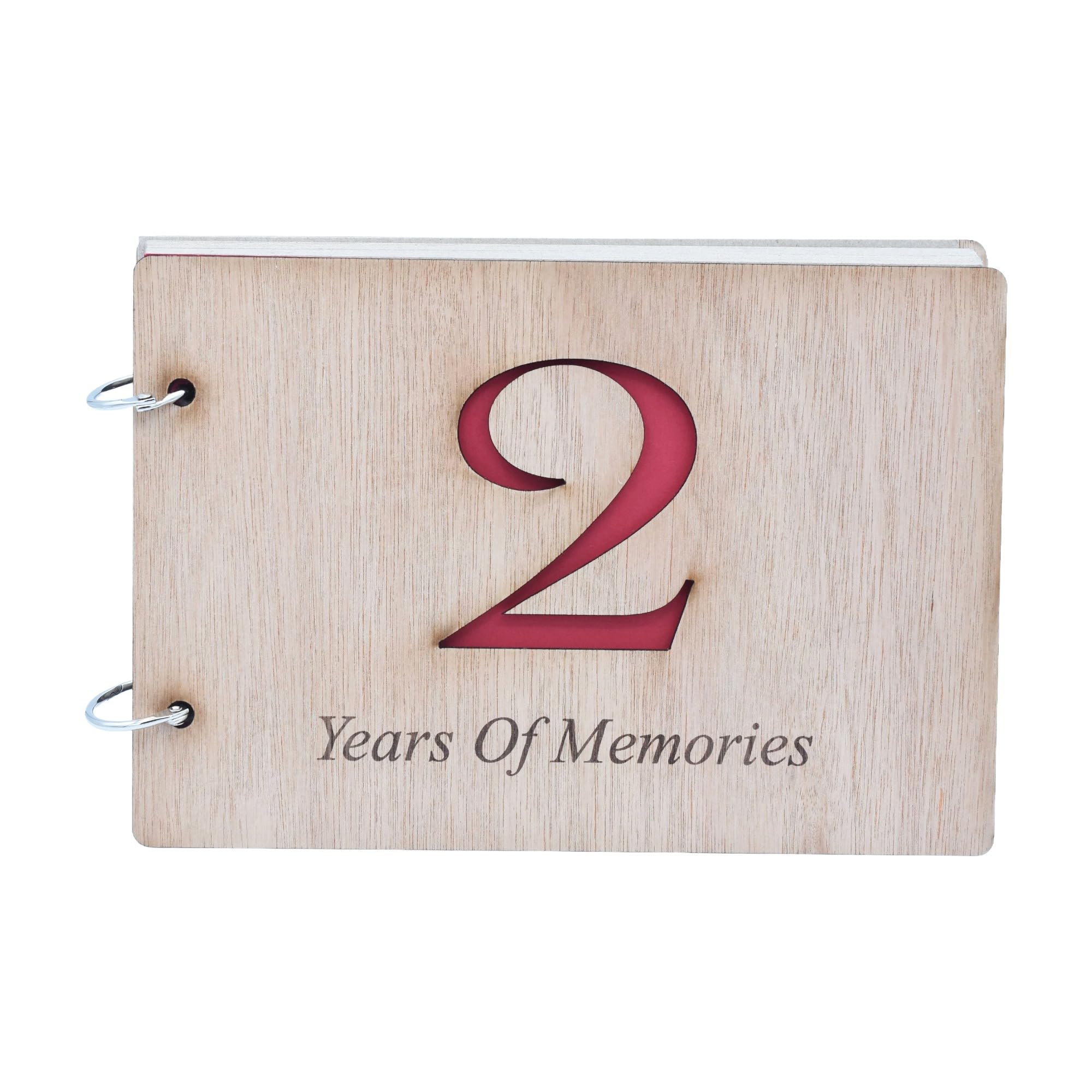 Anniversary Gifts Grain 2Nd Anniversary Scrapbook - Two Years Of Memories Add Photos And More