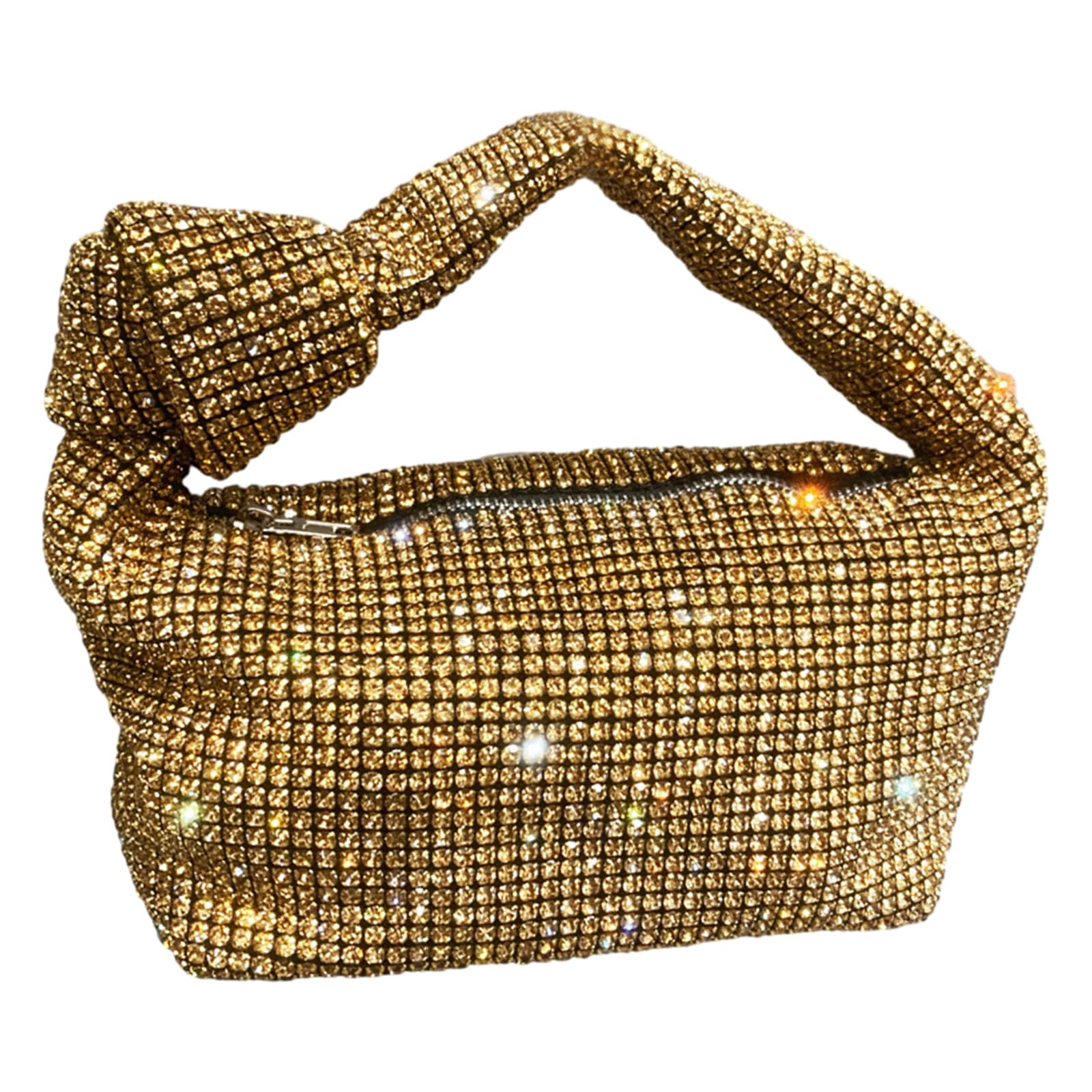 TONXX Women Evening Bag Fashionable Purse Handbag Rhinestones Bag Wedding Party Purse Underarm Bag for Banquets Gold