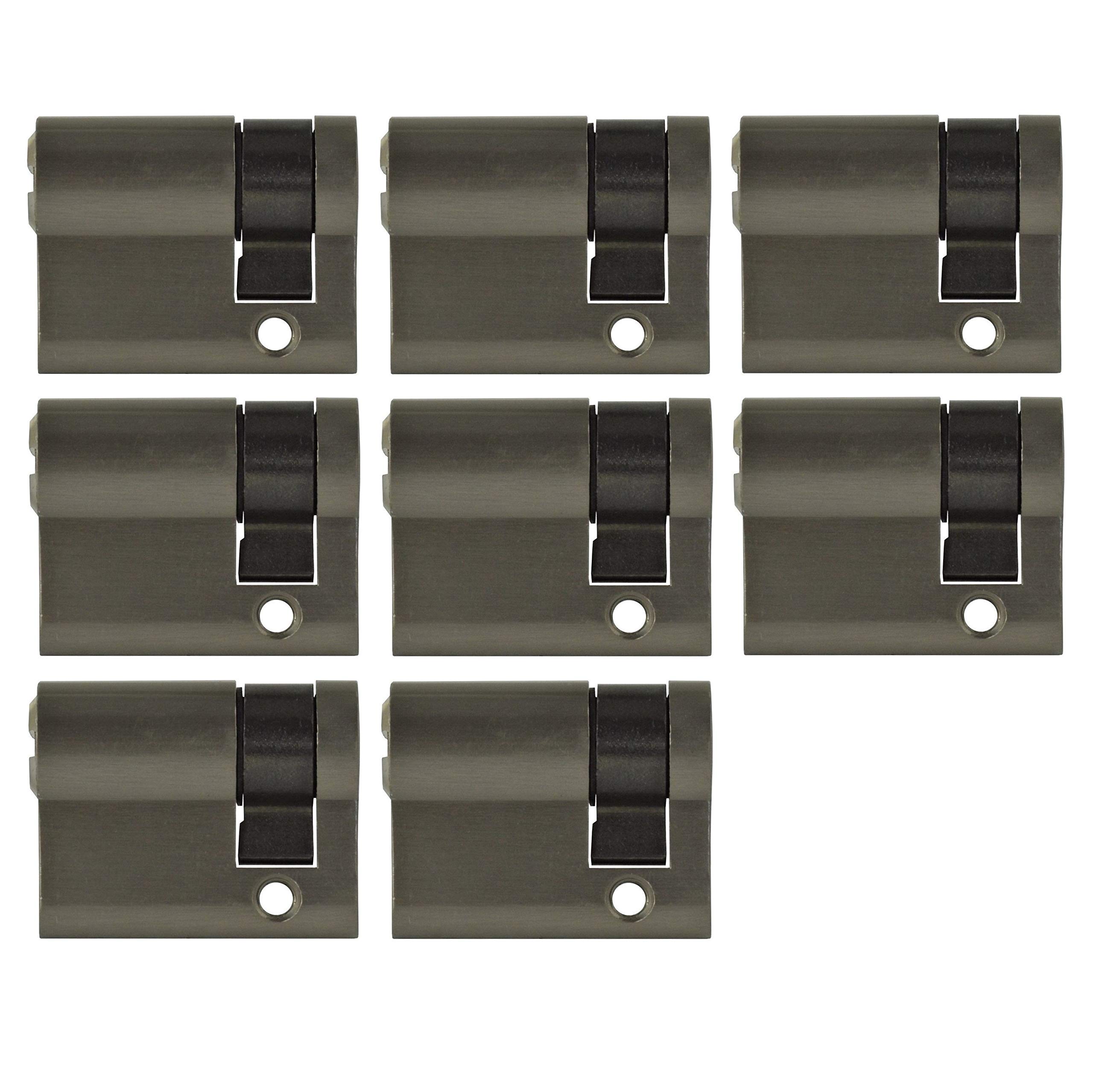 8x Halbzylinder 40 mm gleichschließend 30/10 inkl. 20 Schlüssel