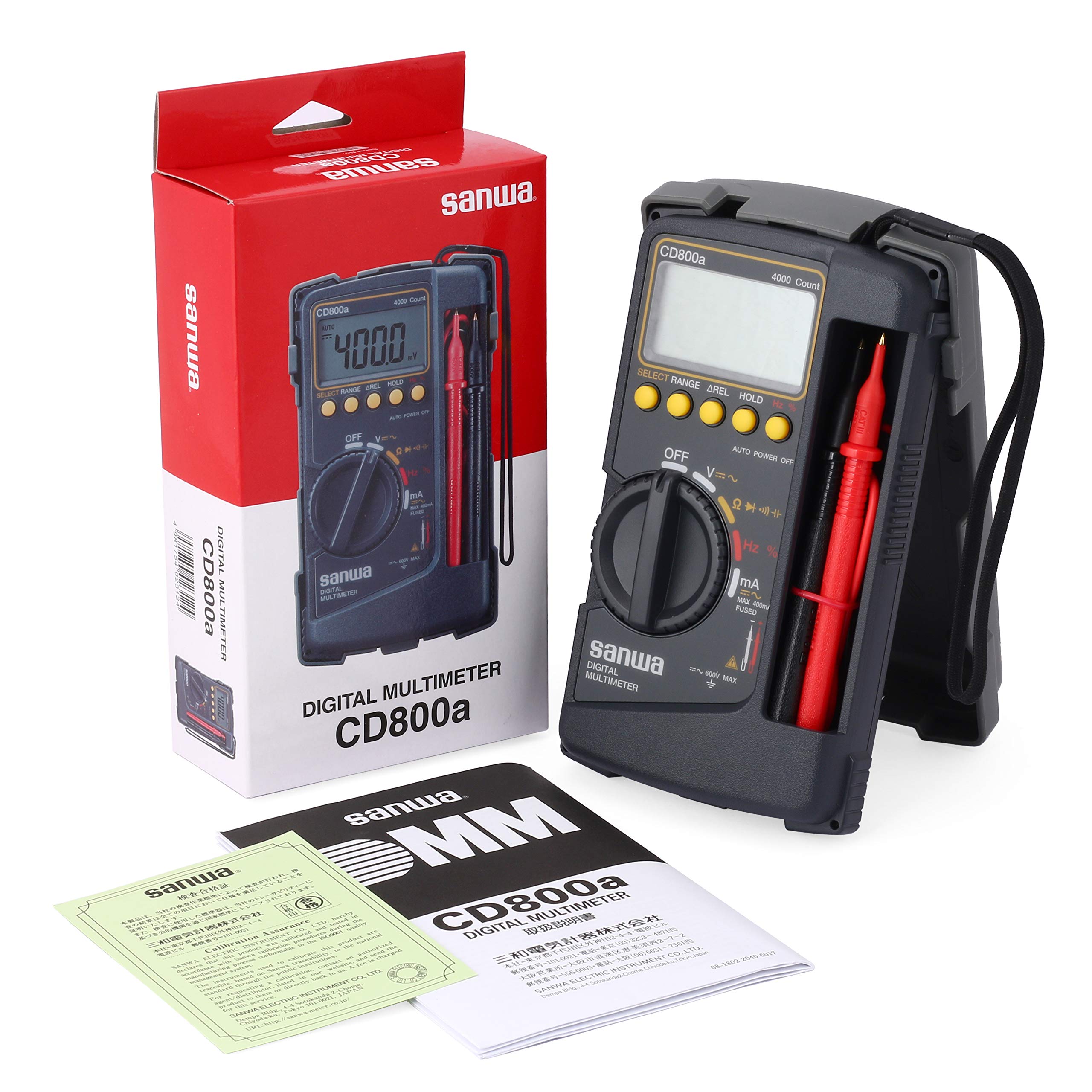 Sanwa, japan cd800a multimeter with protective body cover : Amazon