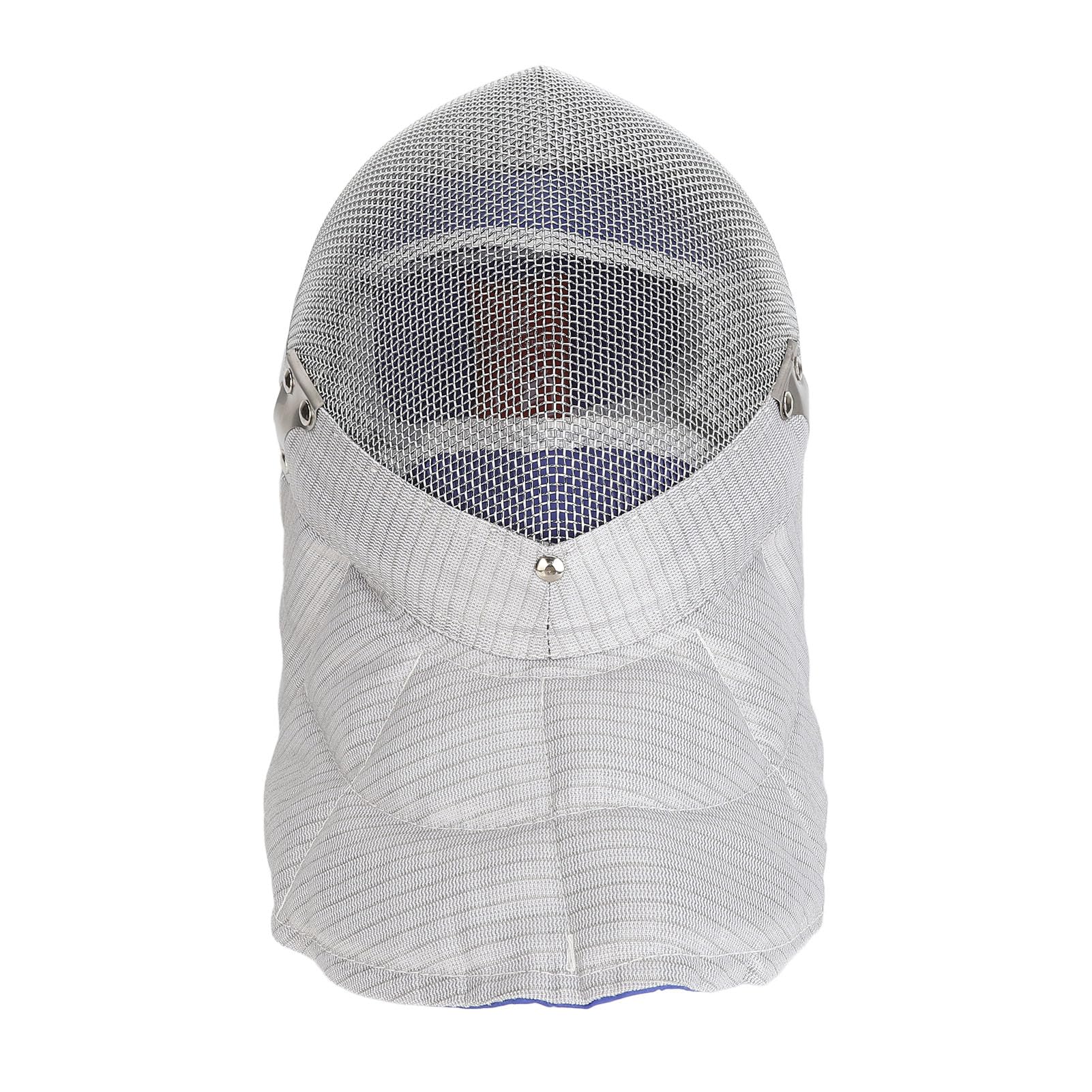 Dilwe Casco de Espada de Esgrima, Malla de Acero de Alta Resistencia, Cuero, Forro Desmontable, Certificado CE