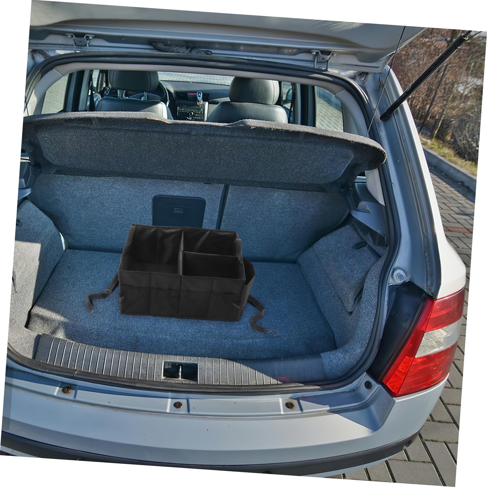 Gatuida Organizer per Baule Veicolo in Poliestere con Scomparti Multipli e Maniglie Rinforzate per Suv e Veicoli 135