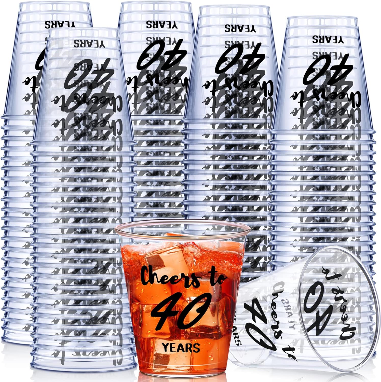 Zubebe 100 Pieces Cheers to Years Birthday Shot Glasses 2 oz Disposable Cups, Birthday Party Favors for Her and Him Women Men Anniversary Wedding Decorations(Cheers to 30 Years)