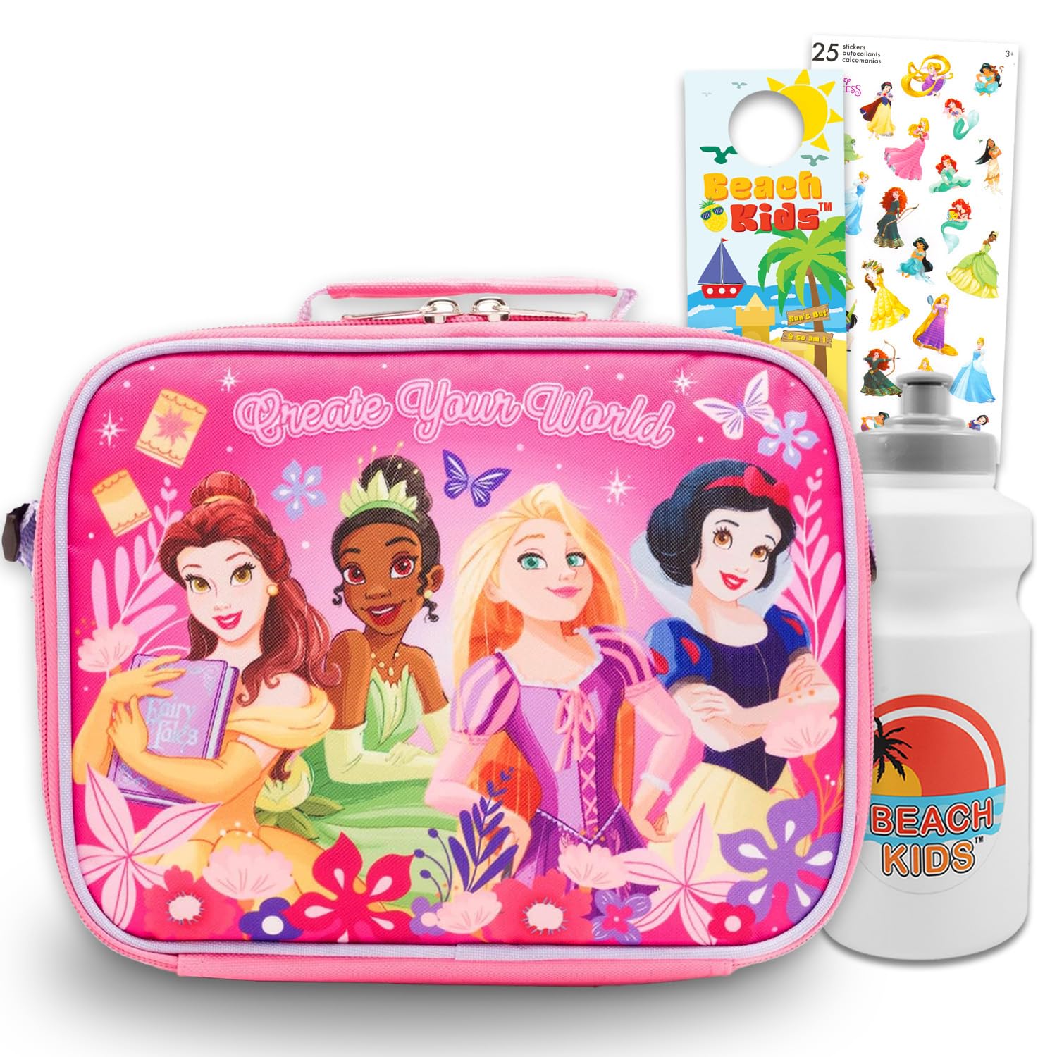 Amazon.com: Disney Princess Lunch Box for Girls - Bundle with