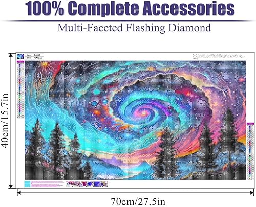 Vista 101 de pchmcu 3 Pack Galaxy Diamond Painting Kits for Adults,5D Diamond Art Painting,DIY Full Drill Crystal Rhinestone Arts and Crafts,Gem Art Star