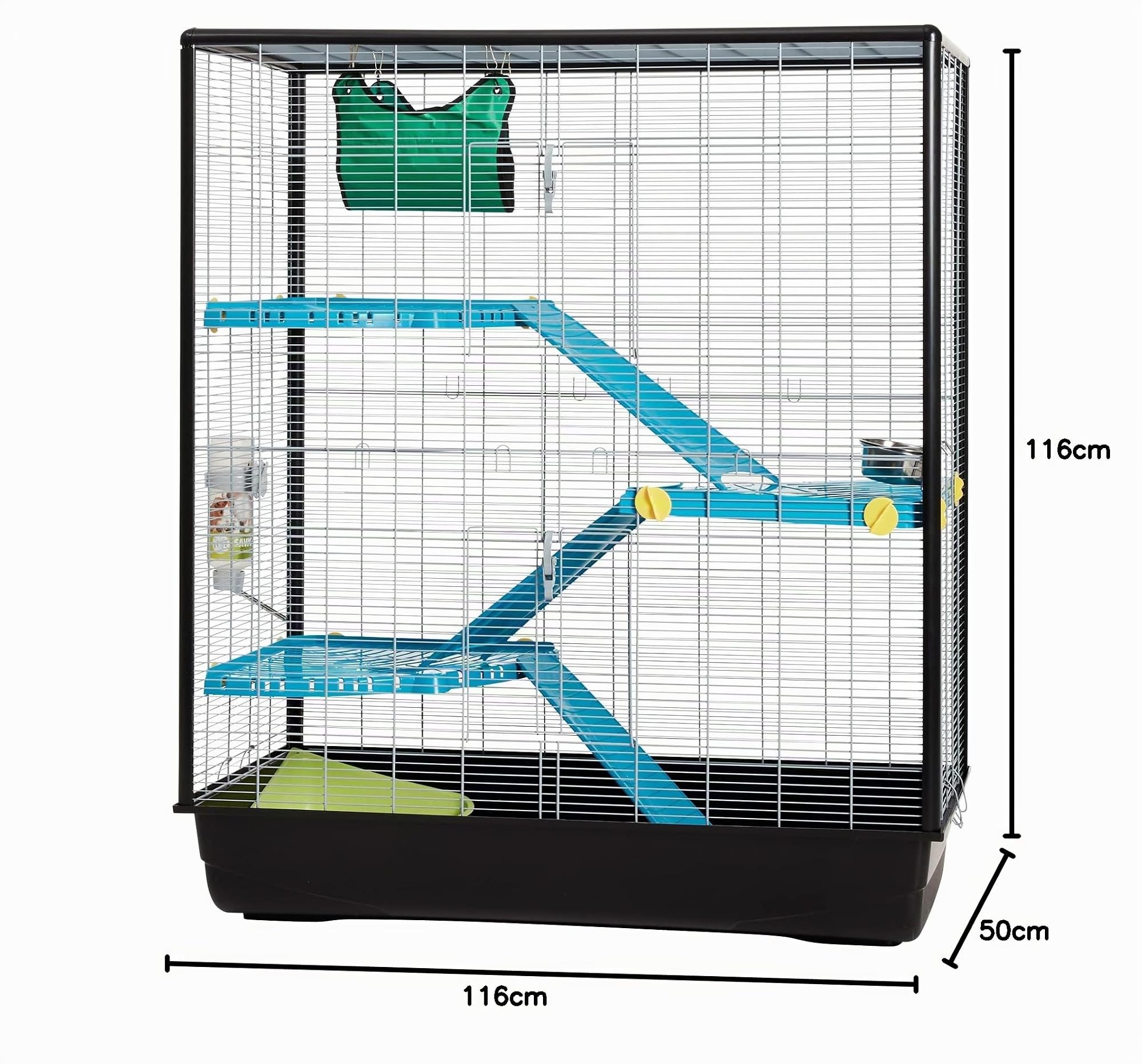 Vadigran Savic Zeno 3 Empire Cage Grand pour Rongeur Chrome 100 x 50 x 116 cm