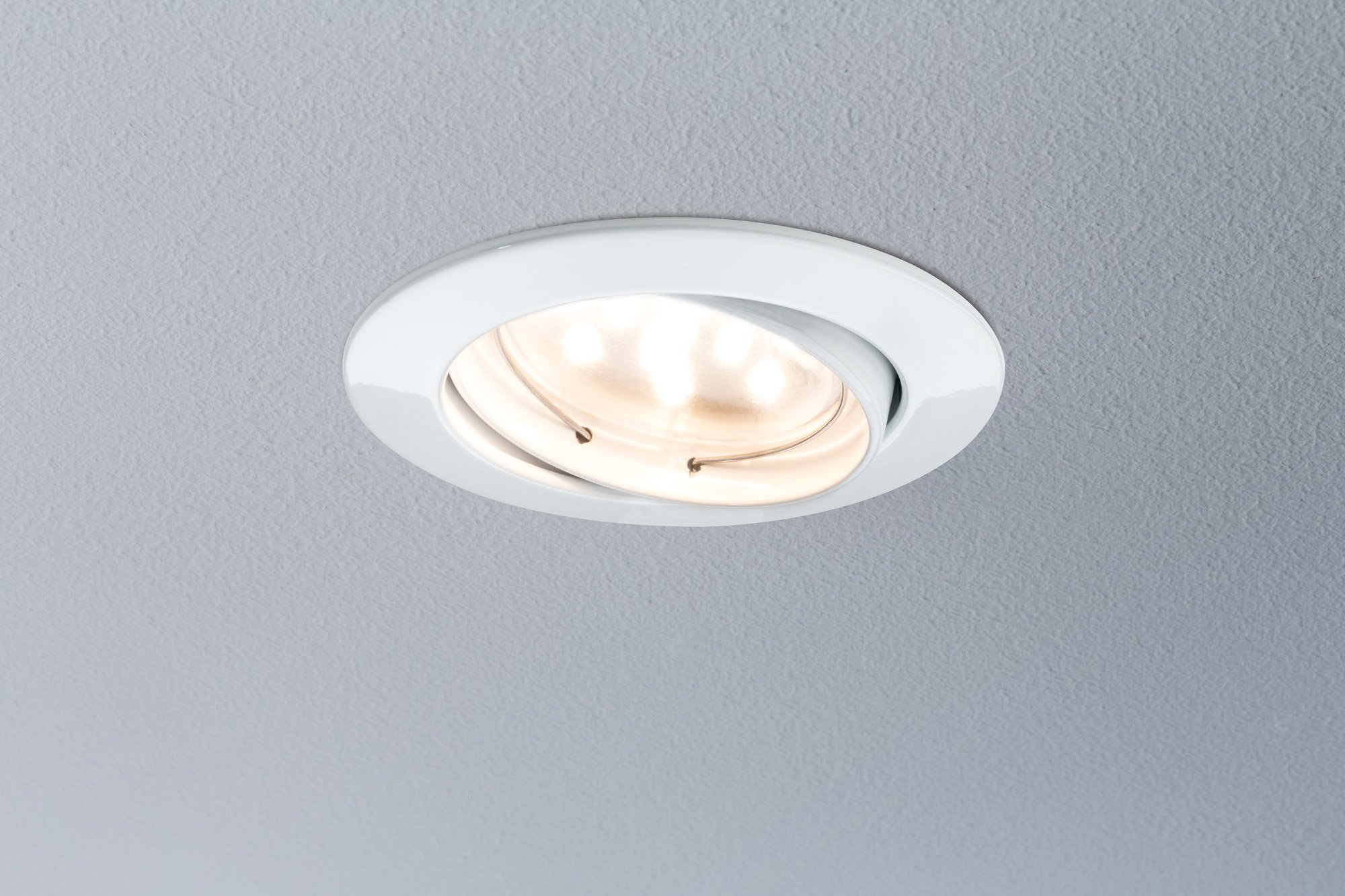 Paulmann 927.65 Premium EBL Set Coin klar rund schwenkbar LED 3x6,8W 2700K 230V 51mm Weiss matt 92765 Spot Einbaustrahler Einbauleuchte
