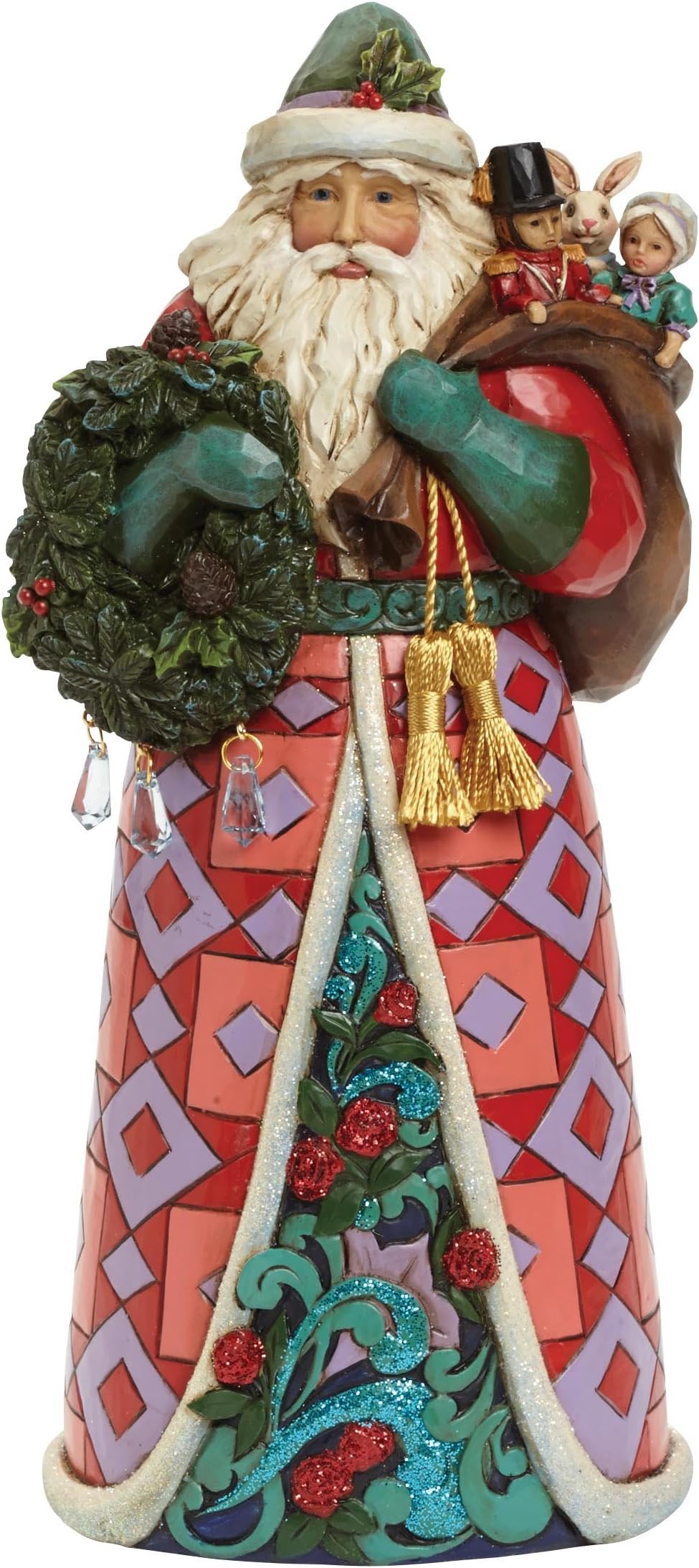 Jim Shore Heartwood Creek Winter Wonderland Santa Figurine, 9.75-Inch