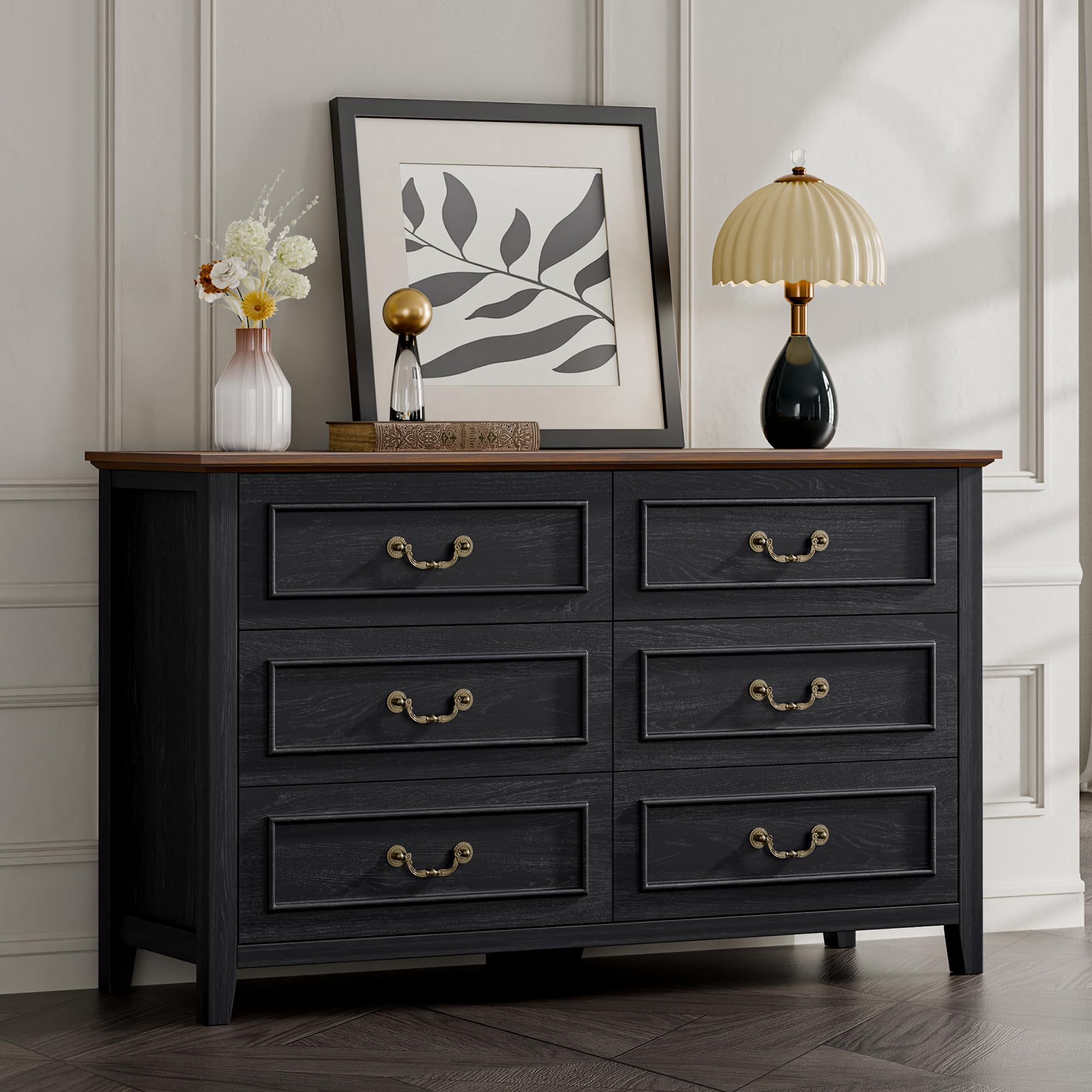 walker edison dresser Furniture Company Classic Mid-Century Modern Walnut 4-Drawer 28.63 in. Framed Chest of Drawers HD9987 creating a cozy sanctuary youll always look forward to coming home to. Odette Transitional Farmhouse Dresser Collection,