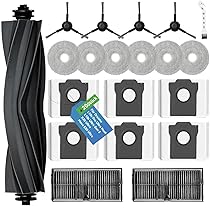 Accessori per Dreame L10s Ultra Gen 2, L10s Pro Ultra Heat, , Mova E30 UltraL40 Ultra AE, X30 Ultra – 1 spazzola principale, 6 sacchetti per la polvere, 6 salviette, 2 filtri HEPA, 4 spazzole laterali e 1