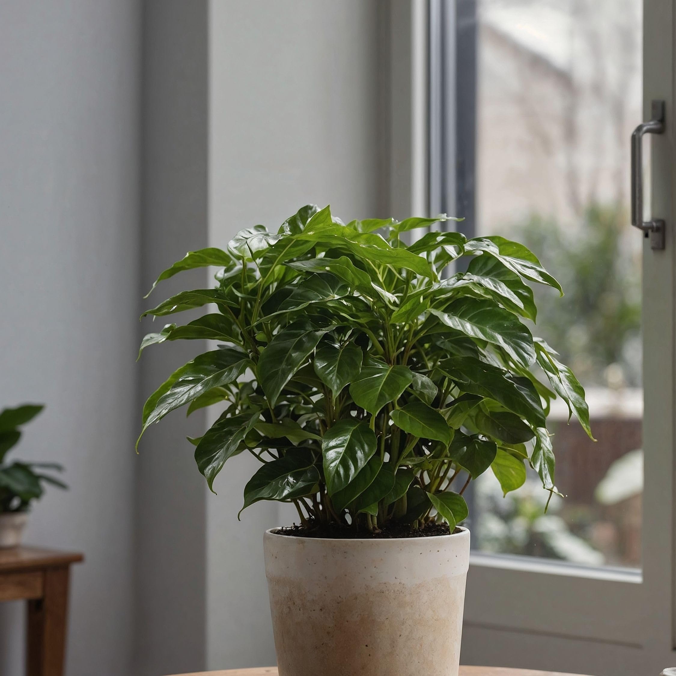 Plant in a Box - Kawowiec - Coffea arabica - Wysokość 25-40cm - Pot 12cm - Roślina doniczkowa - Zielony