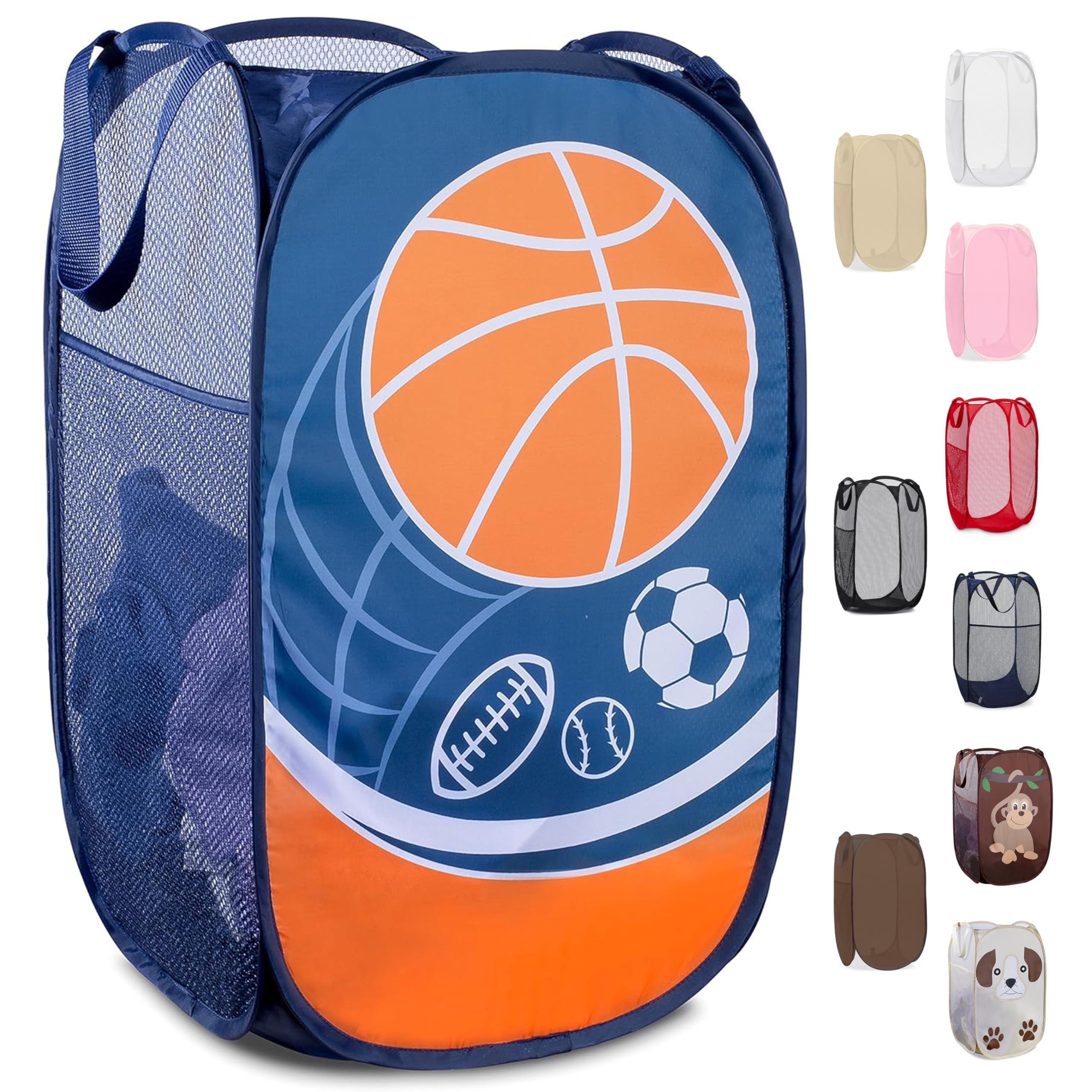 Handy Laundry Collapsible Mesh Pop Up Laundry Hamper 24 Inch