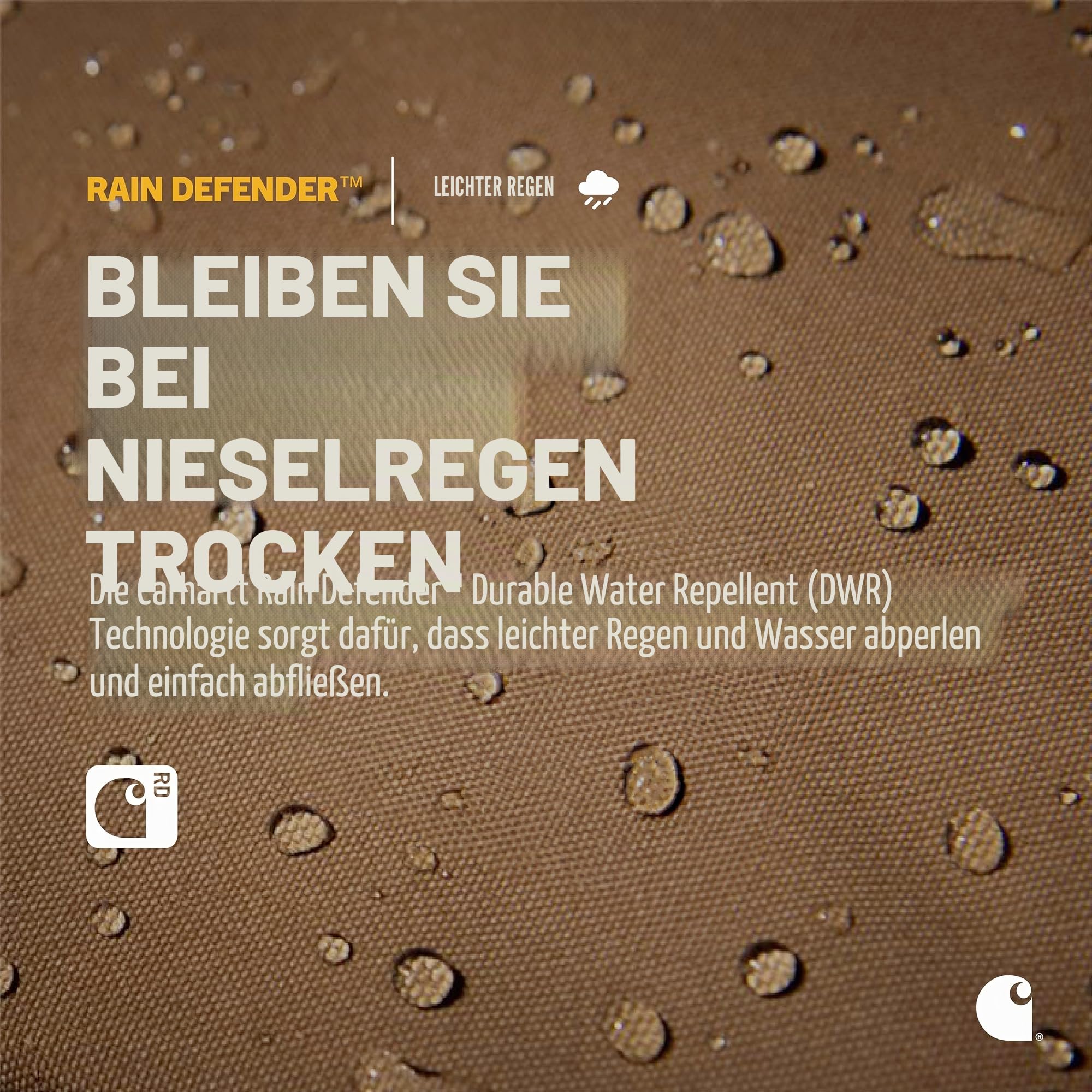 Carhartt Klassischer Mini-Rucksack, strapazierfähiger, wasserabweisender Rucksack mit verstellbaren Schulterriemen