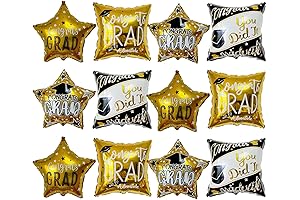 Celebrate with 12-Inch Square Mylar 'Congrats Grad' Balloons