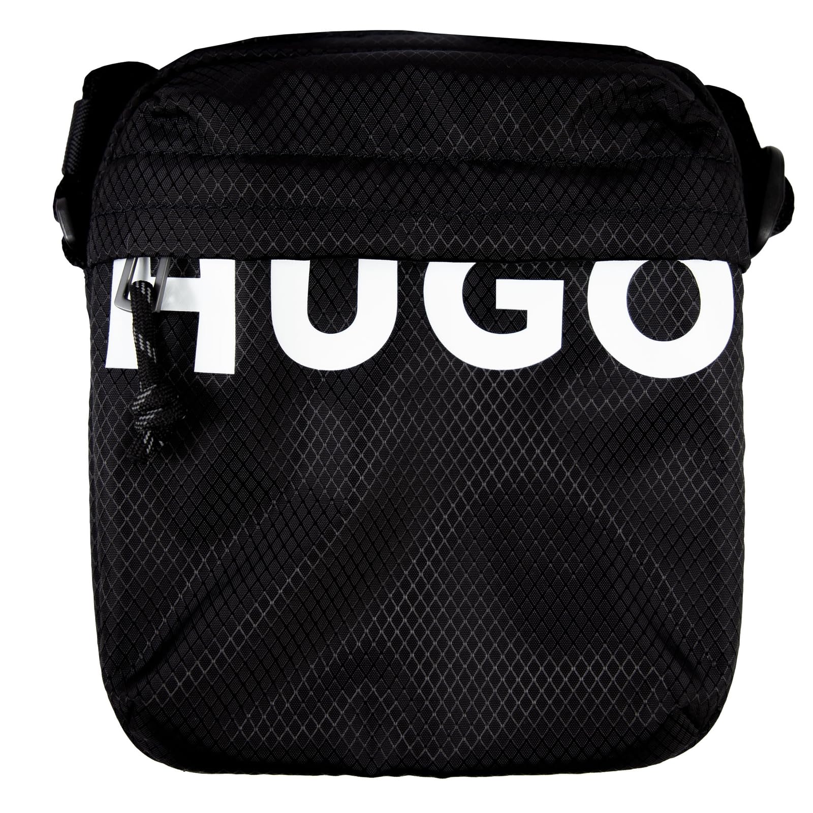 HUGO Men's Shaun NS Zip Reporter_With_Zip, Black, One Size
