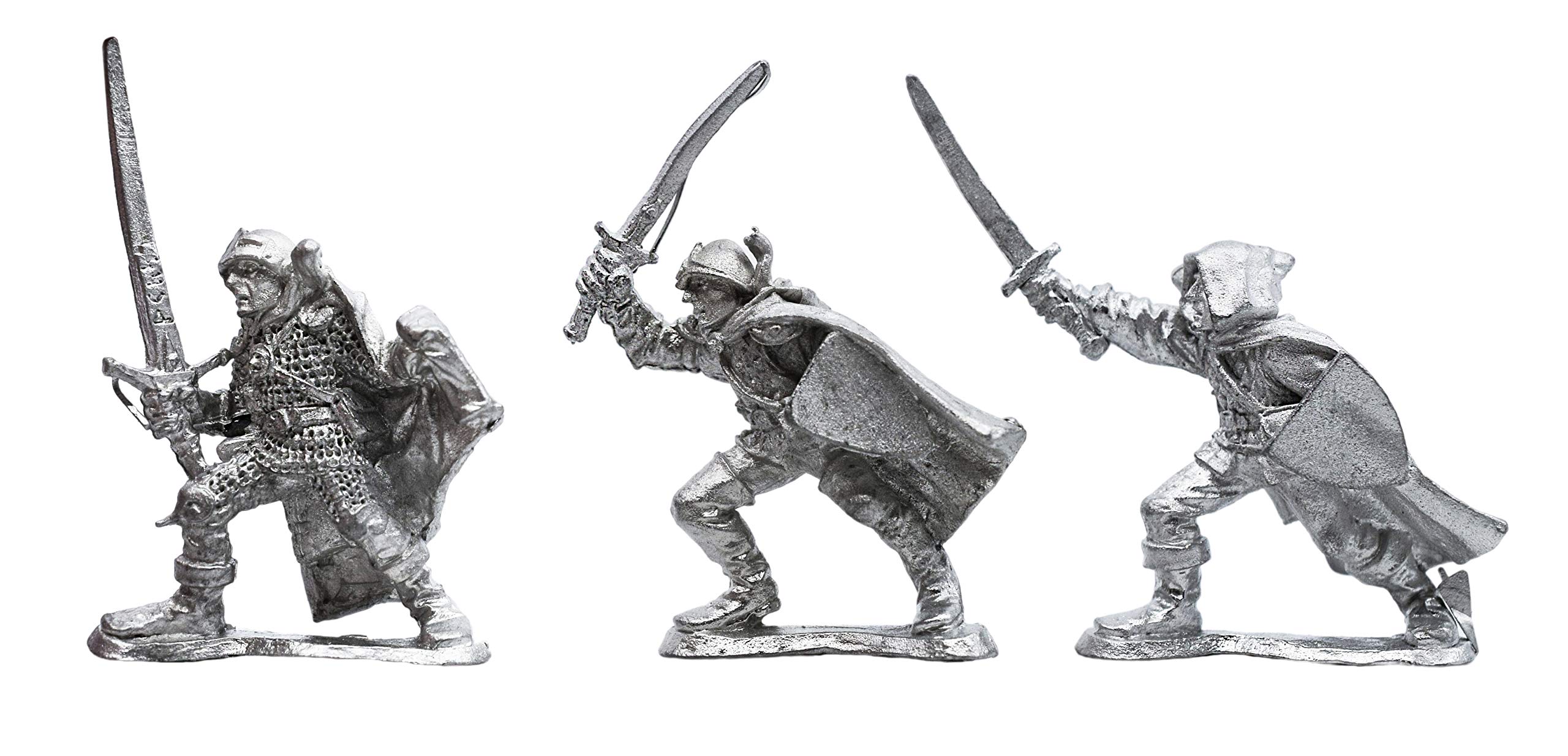 IRON WIND METALS 3 Piece 3-Stage Ranger Set - 100% Lead-Free Pewter - Classic Fantasy Miniatures for 28mm Table Top Games - Made in USA - RAL Partha Miniatures