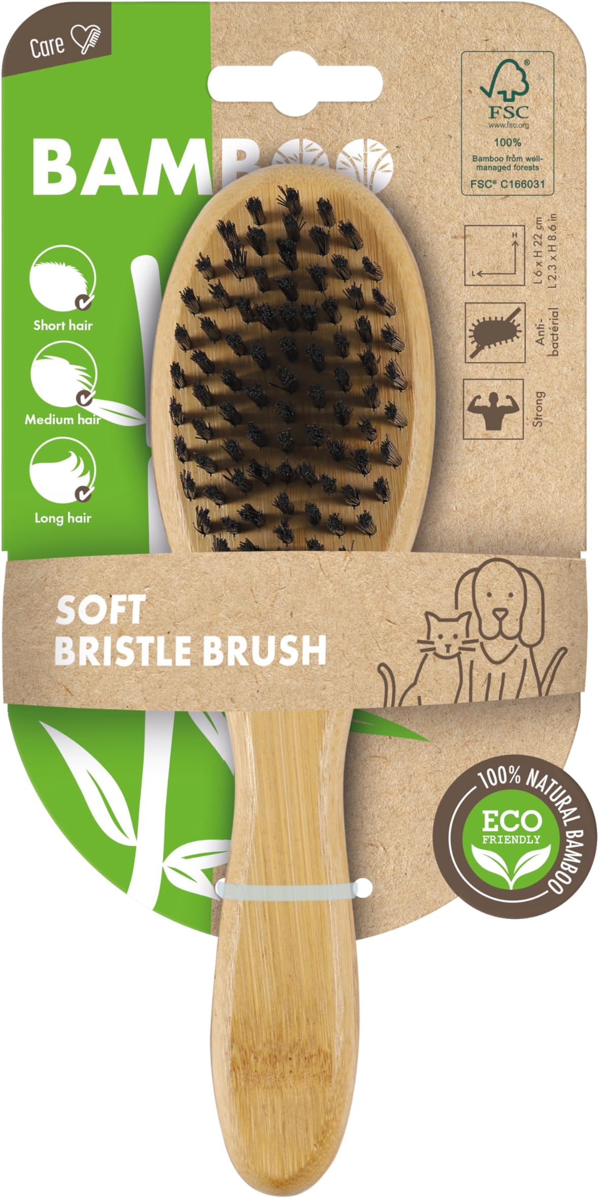 M-PETS Bamboo Soft Bristle Brush