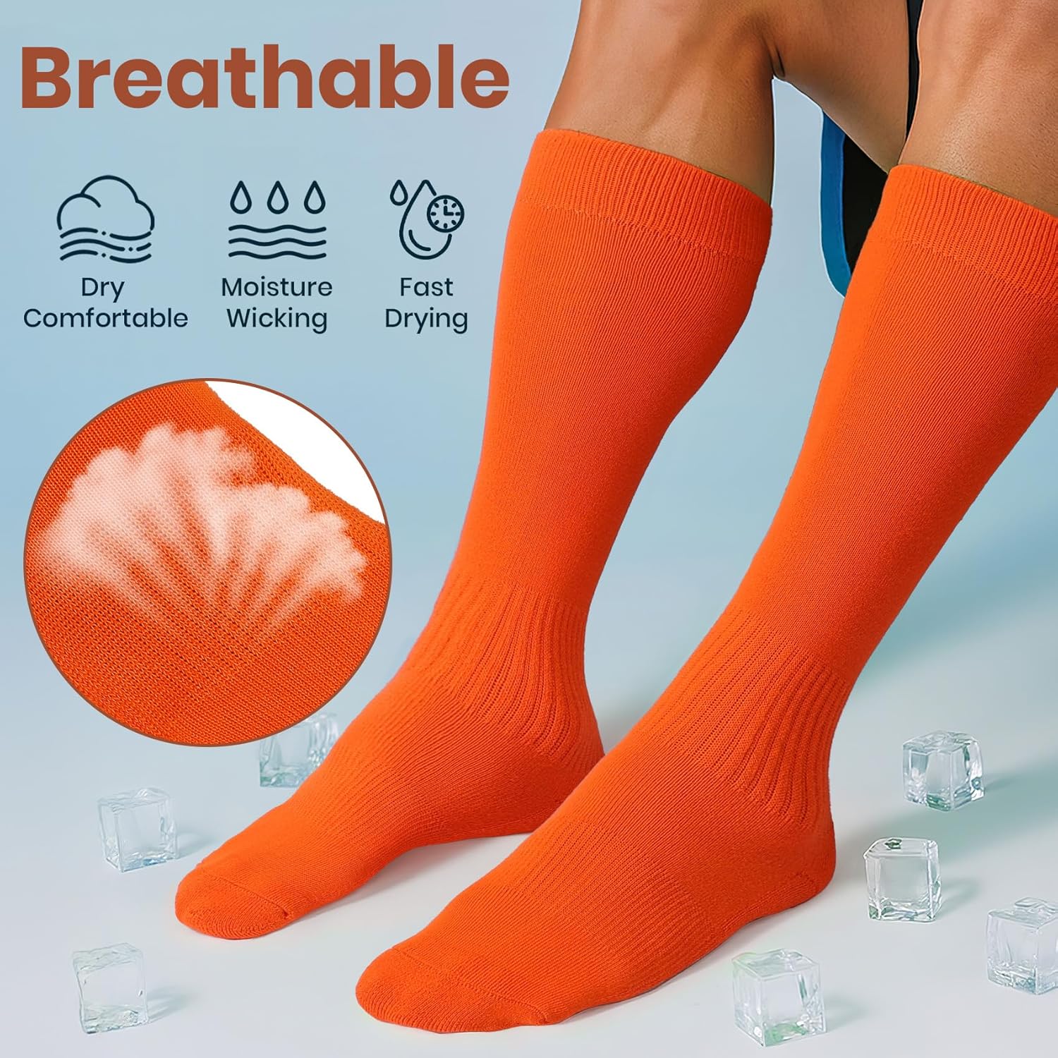 JASGOOD Soccer Socks Kids Baseball Softball Sock Youth Boys Girls Women Men Football Sock for Adult Team Sport Athletic Socks - Image 3