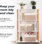 OIAHOMY 3 Pack Storage Basket for Organizing, 15''X10''X9'' Storage Bins,Woven Basket with Handles (Brown Variegated)