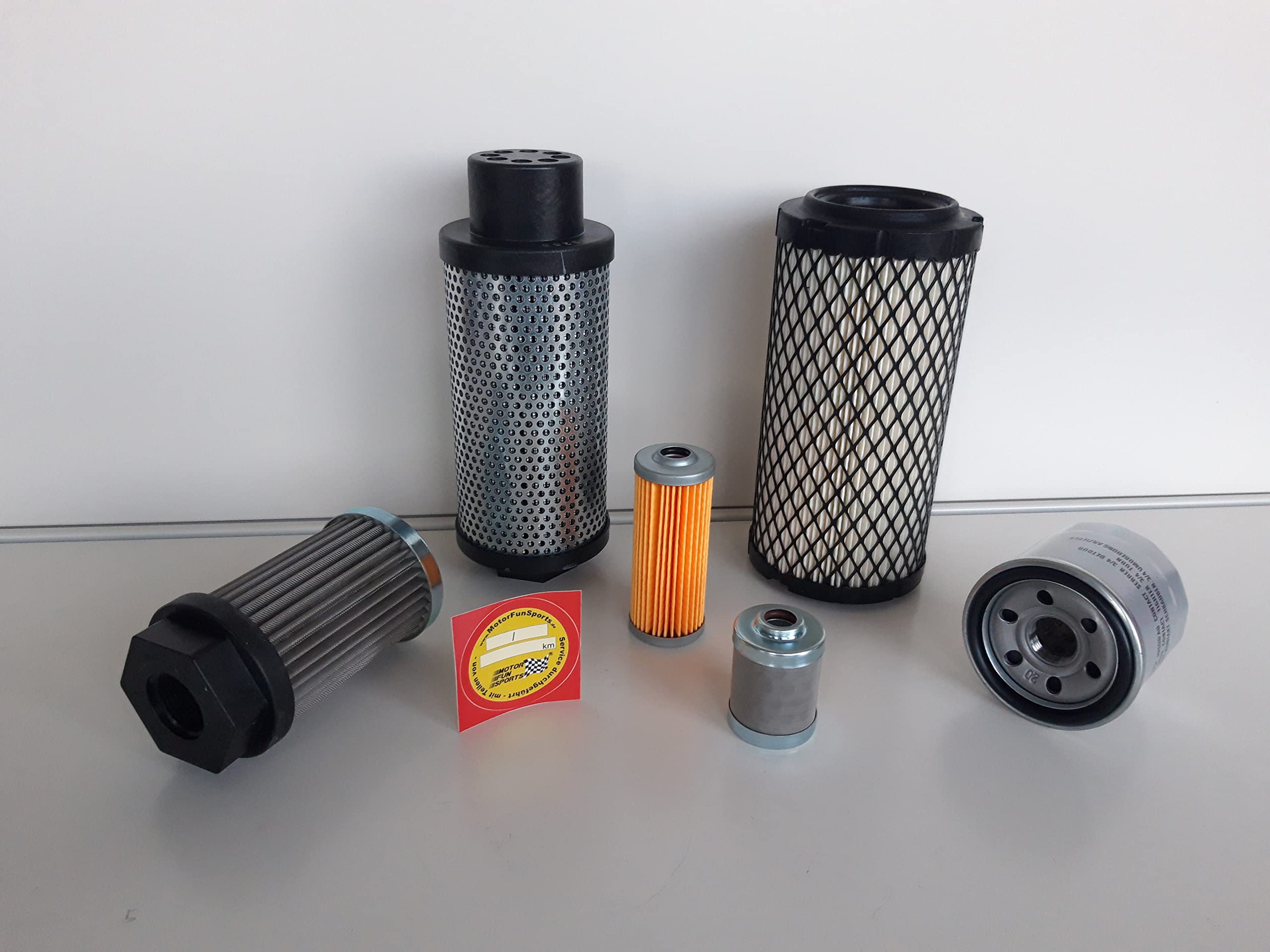 Set di filtri (grande) compatibile con Yanmar SV 17 con motore 3TNV70 filtro olio, filtro aria, filtro carburante, filtro idraulico