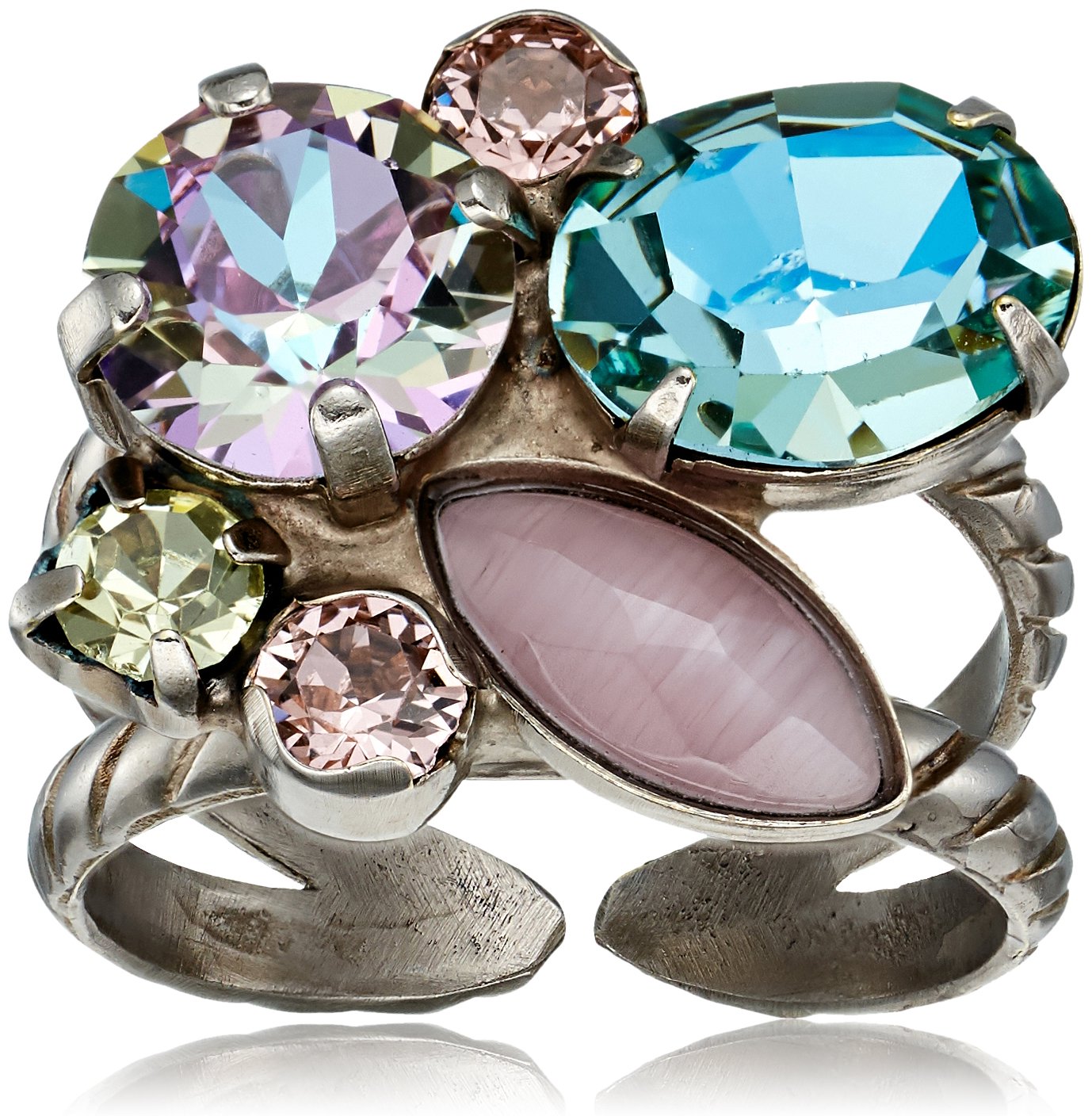 Sorrelli Happy Birthday Intermix Adjustable Ring