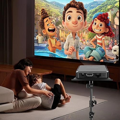 Miniatura 7 de Soporte para proyector, soporte para computadora portátil, trípode para laptop, altura de 24.4 a 46 pulgadas, soporte de piso para computadora