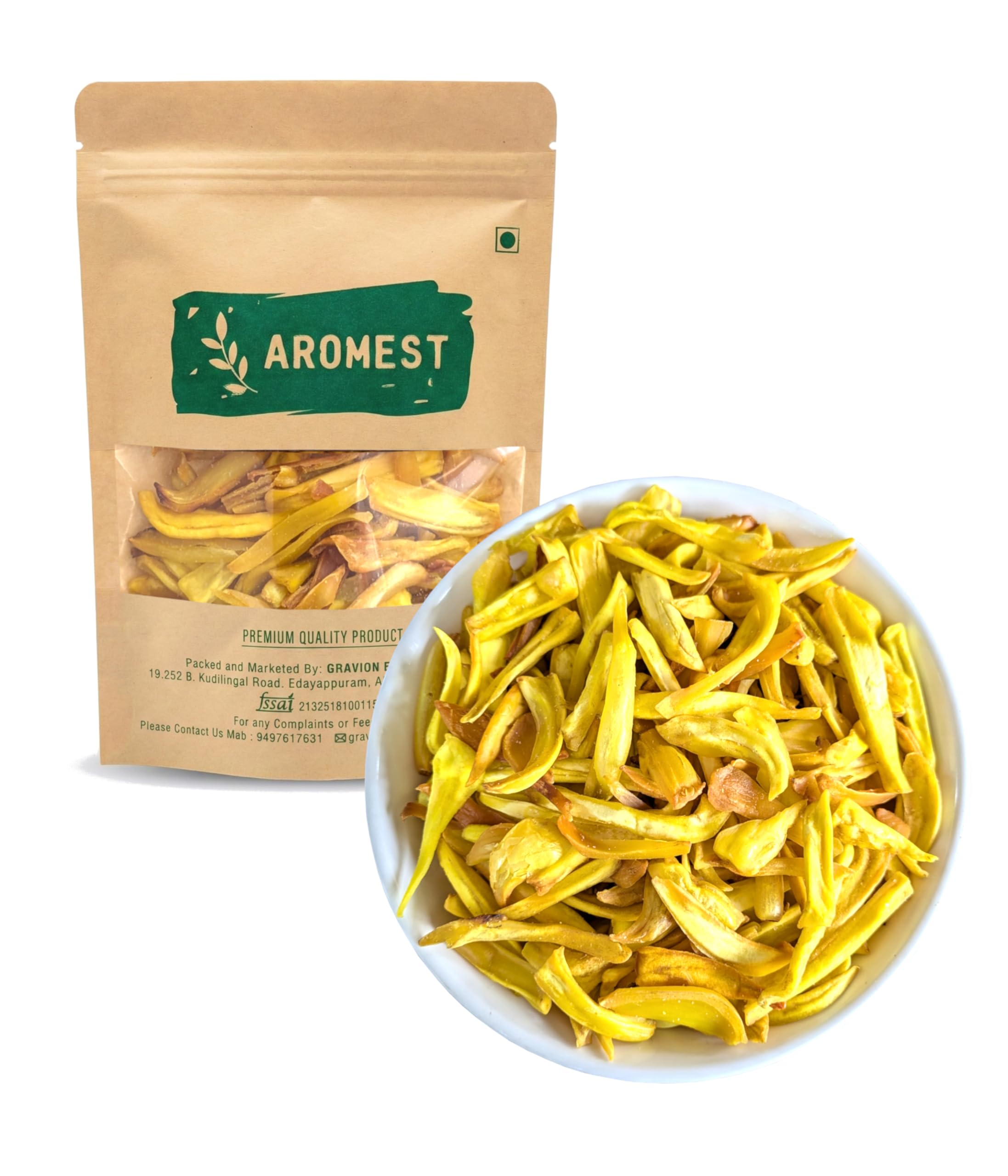 AROMEST Kerala Jackfruit Chips Fried in Coconut Oil Crispy Crunchy and Fresh 250g-image-17