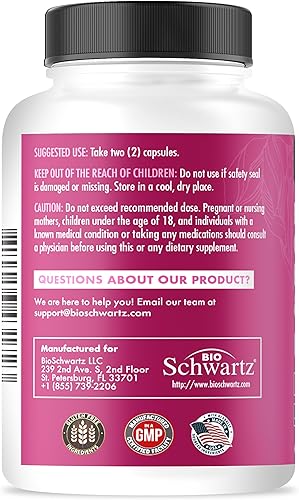 Miniatura 8 de BioSchwartz Suplemento de queratina de colágeno y biotina, vitaminas para el cabello para mujeres, 10000 mcg de biotina con ácido hialurónico y