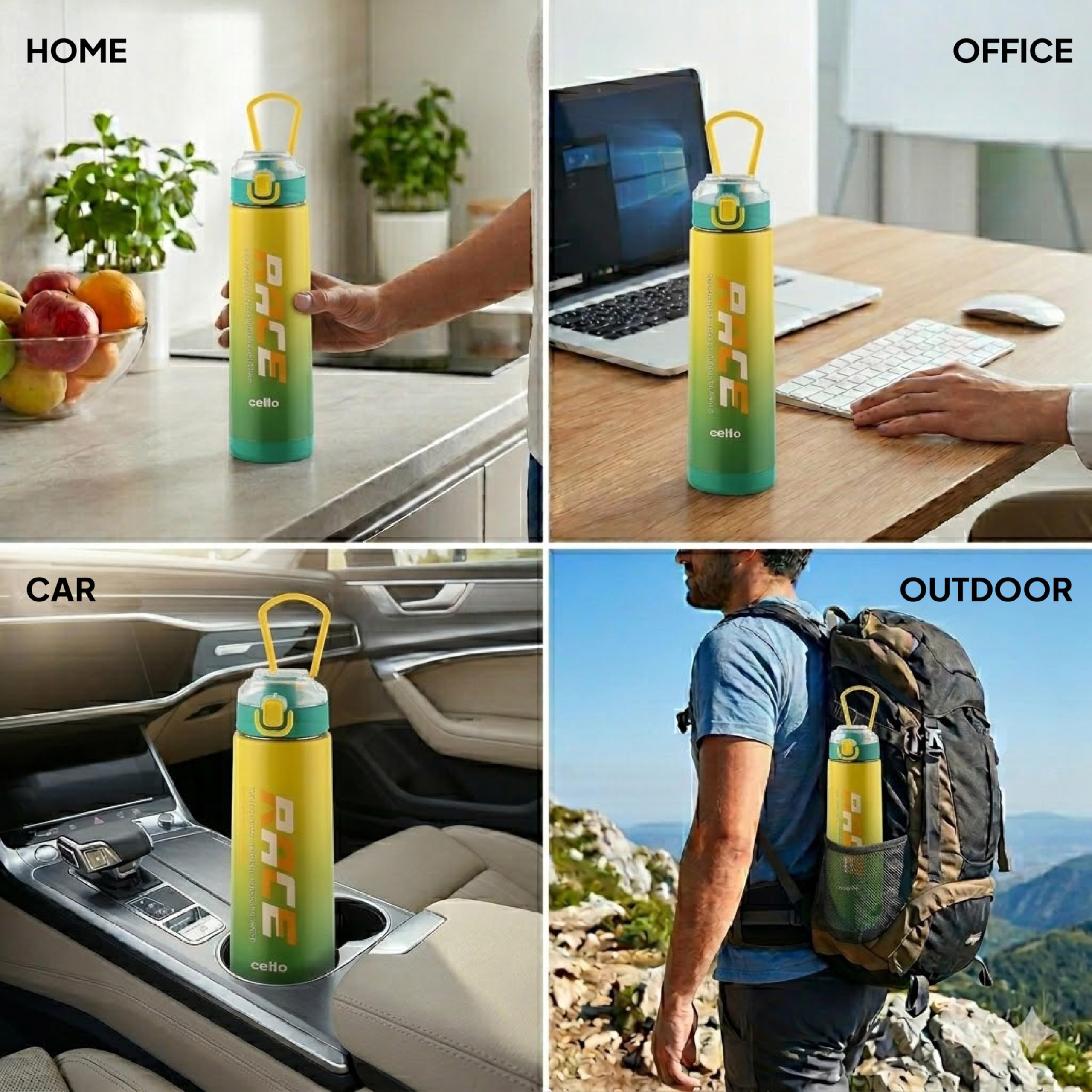 Cello Puro Steel-X Water Bottle - 900ml Insulated -6
