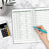 Vista 6 de Legend Planner Libro de registro de cheques - Libro contable para pequeñas empresas y uso personal - Registro de chequera para rastrear