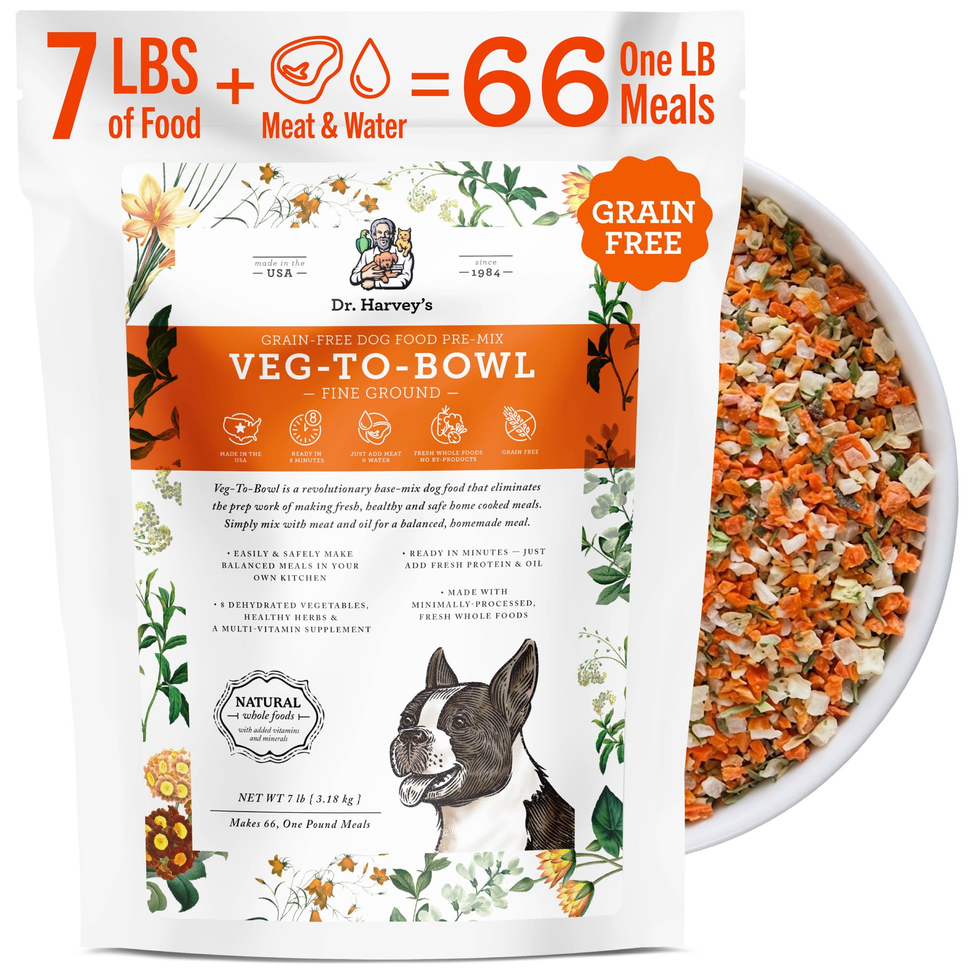 Dr. Harvey's Veg-to-Bowl Fine Ground Vegetable Pre-Mix for Dogs (7 lb)