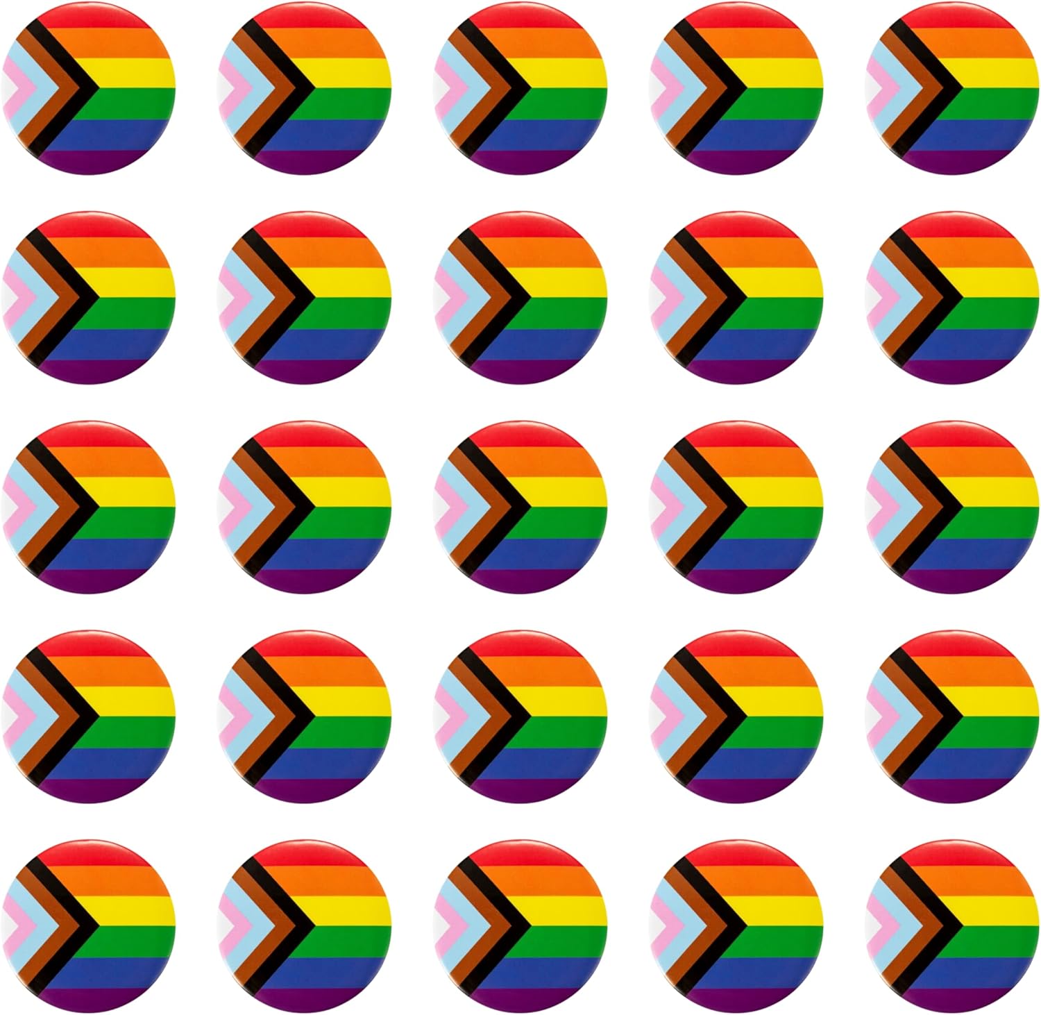 10/25/50pcs Gay Pride Rainbow Round/Pronoun Button Pin - Perfect for LGBTQ Accessories, Gay Stuff, Pride Parades, LGBTQ Events, Pride Month, Promotional Events and Gift-Giving