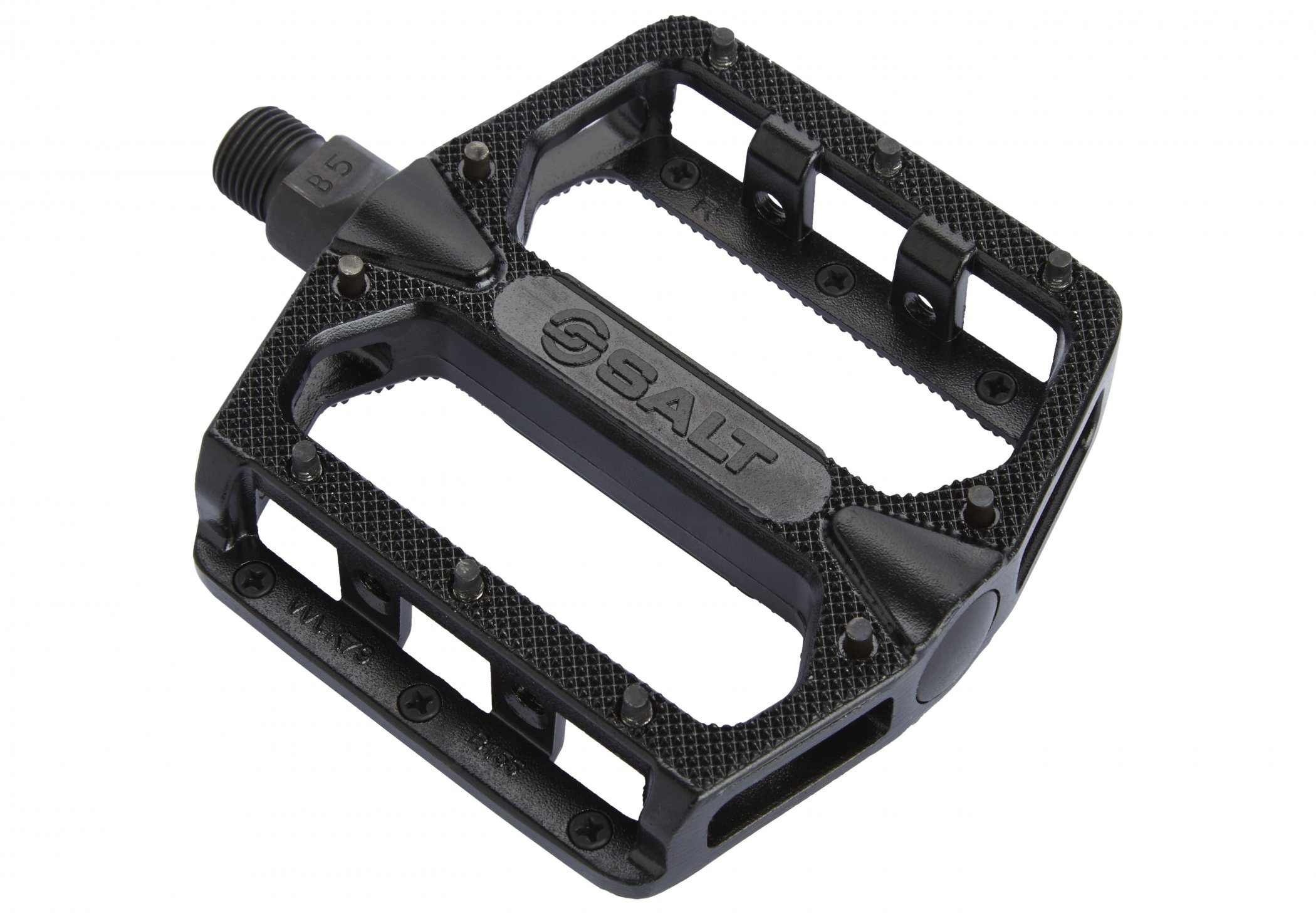 salt pedale Slim - 9/16 Achse | schwarz Kinder Fahrradhelm 