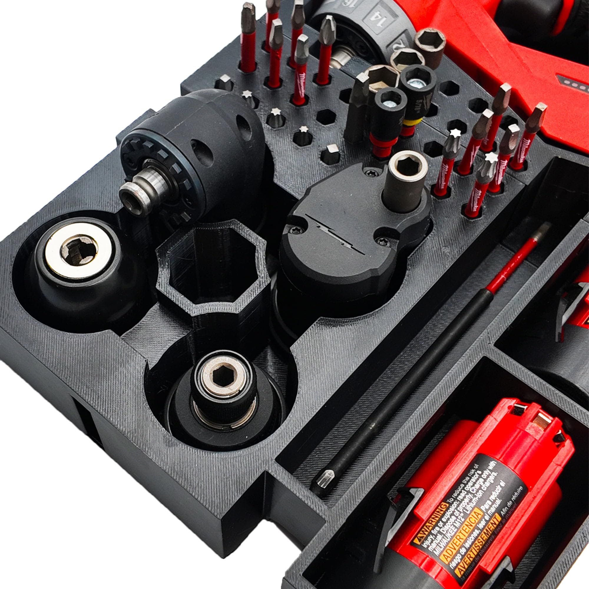 Organisateur pour perceuse d'installation M12 et organiseur Milwaukee Packout